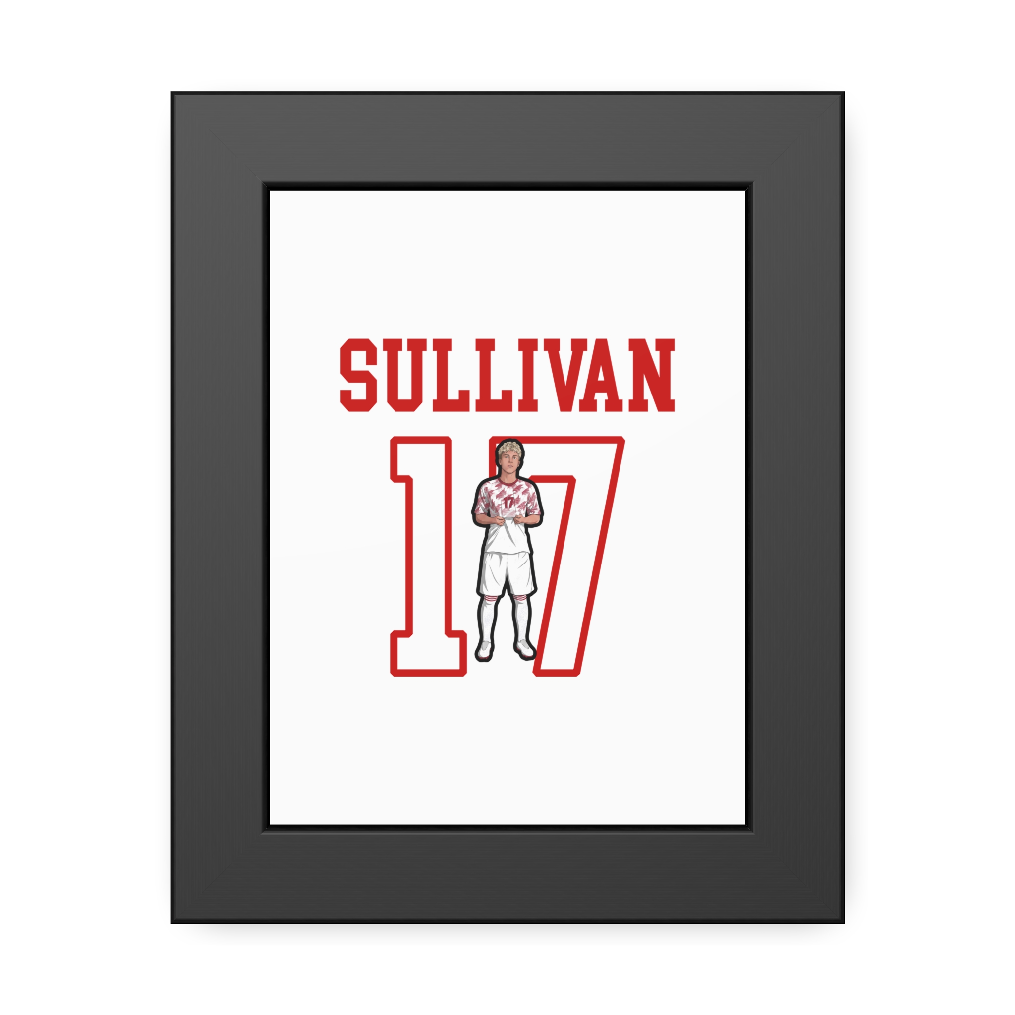 Framed Poster — character_shirsey in Black