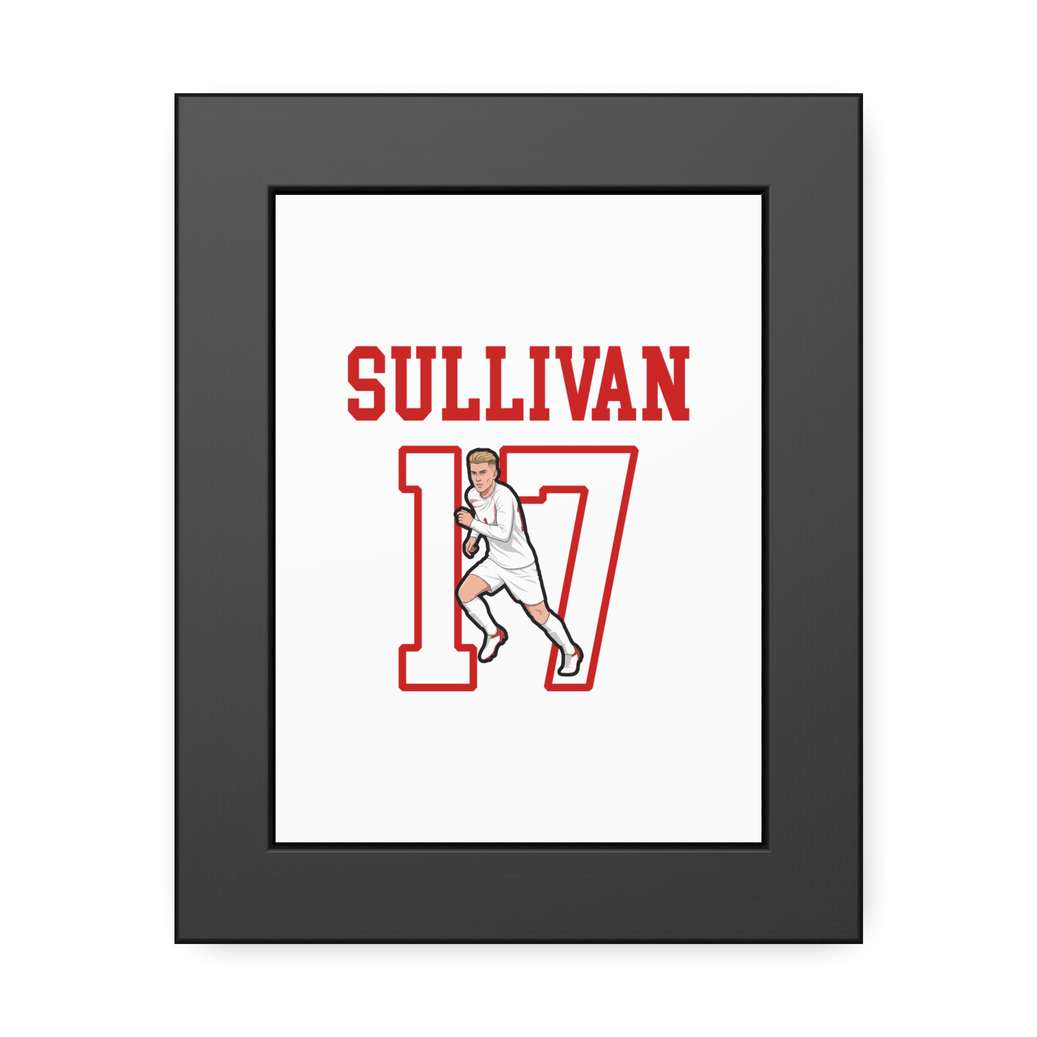 Framed Poster — character_shirsey in Black