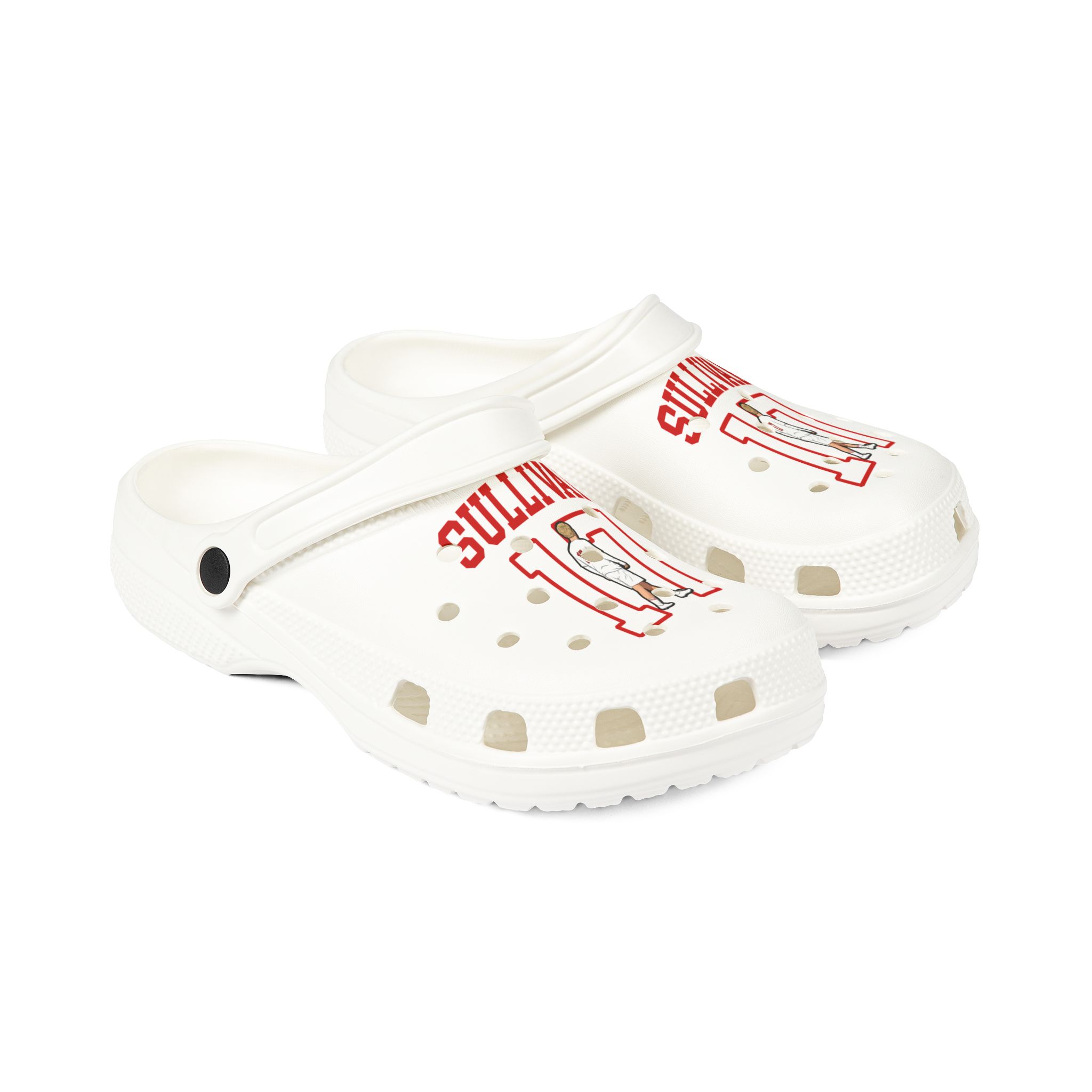Rubber Clogs — character_shirsey in White