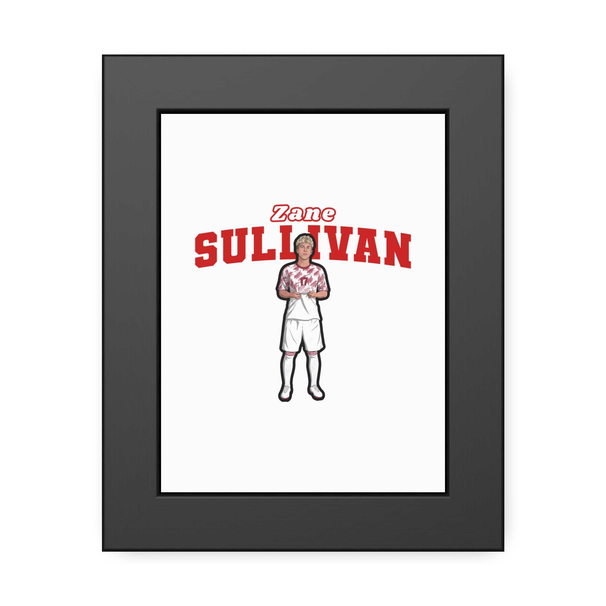 Framed Poster — character_name_arch in Black