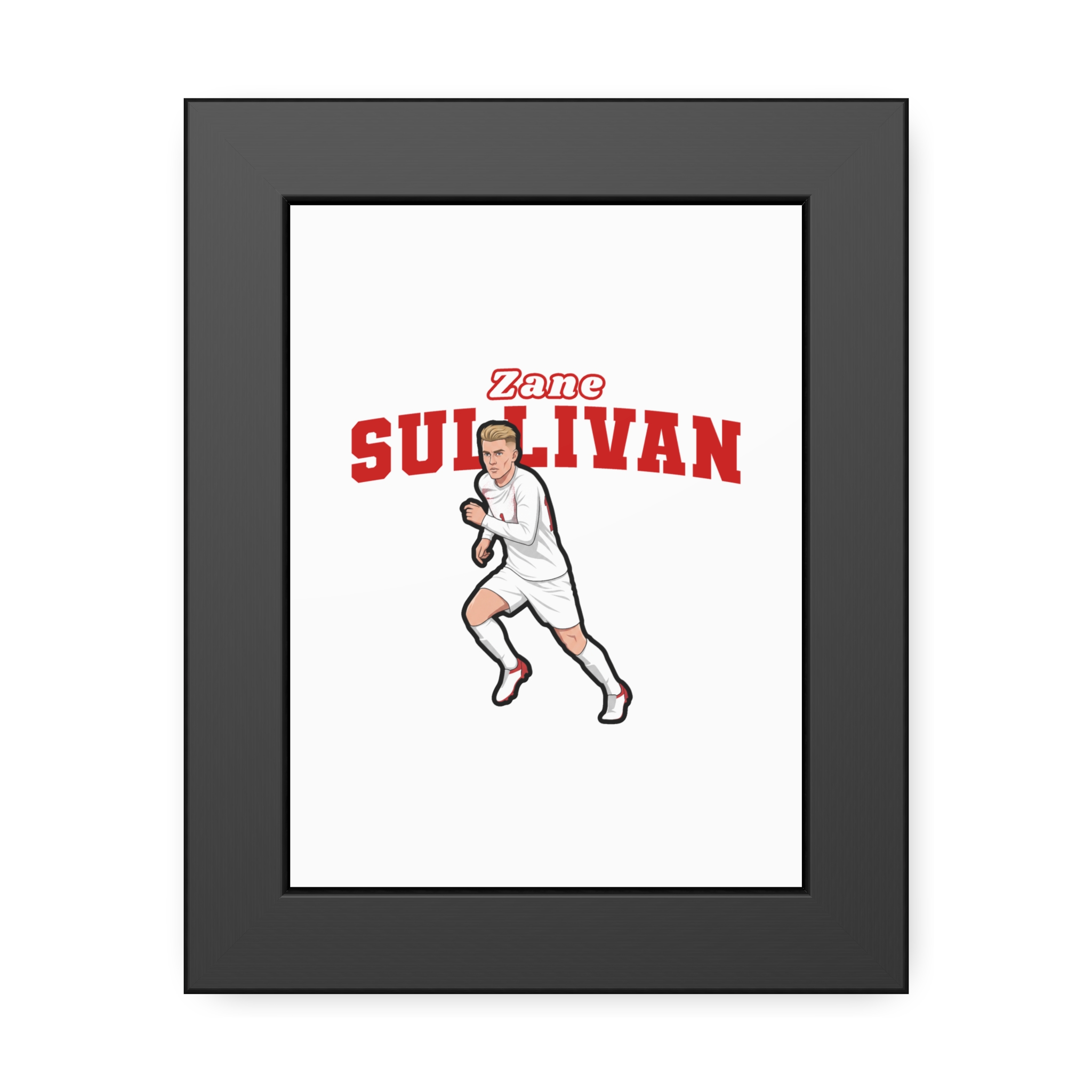 Framed Poster — character_name_arch in Black