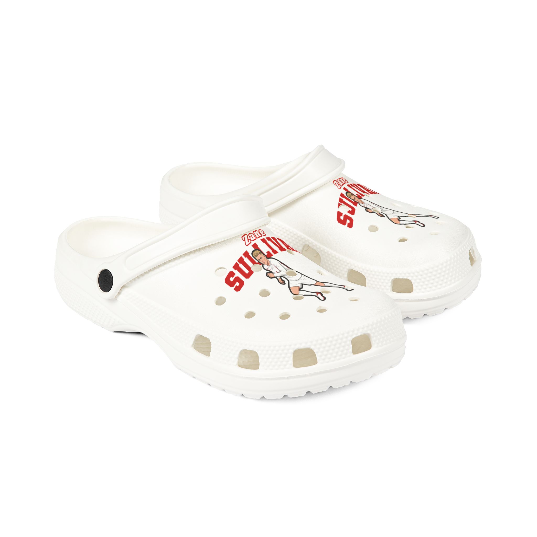 Rubber Clogs — character_name_arch in White