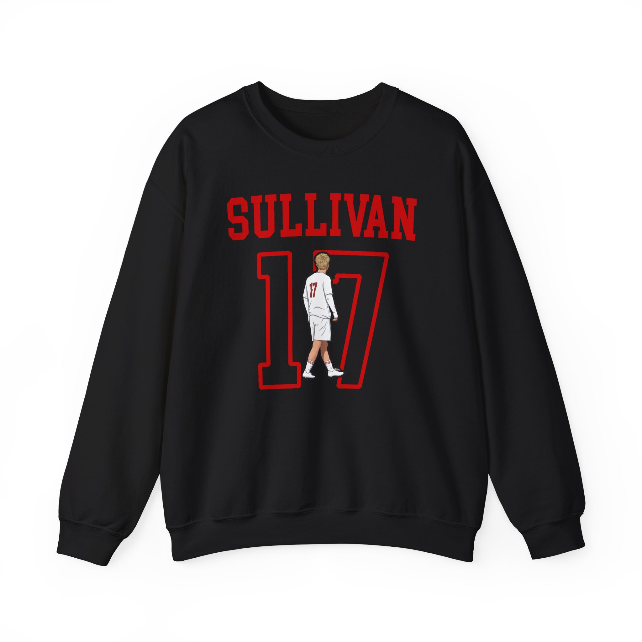 Crewneck Sweatshirt — character_shirsey in Black