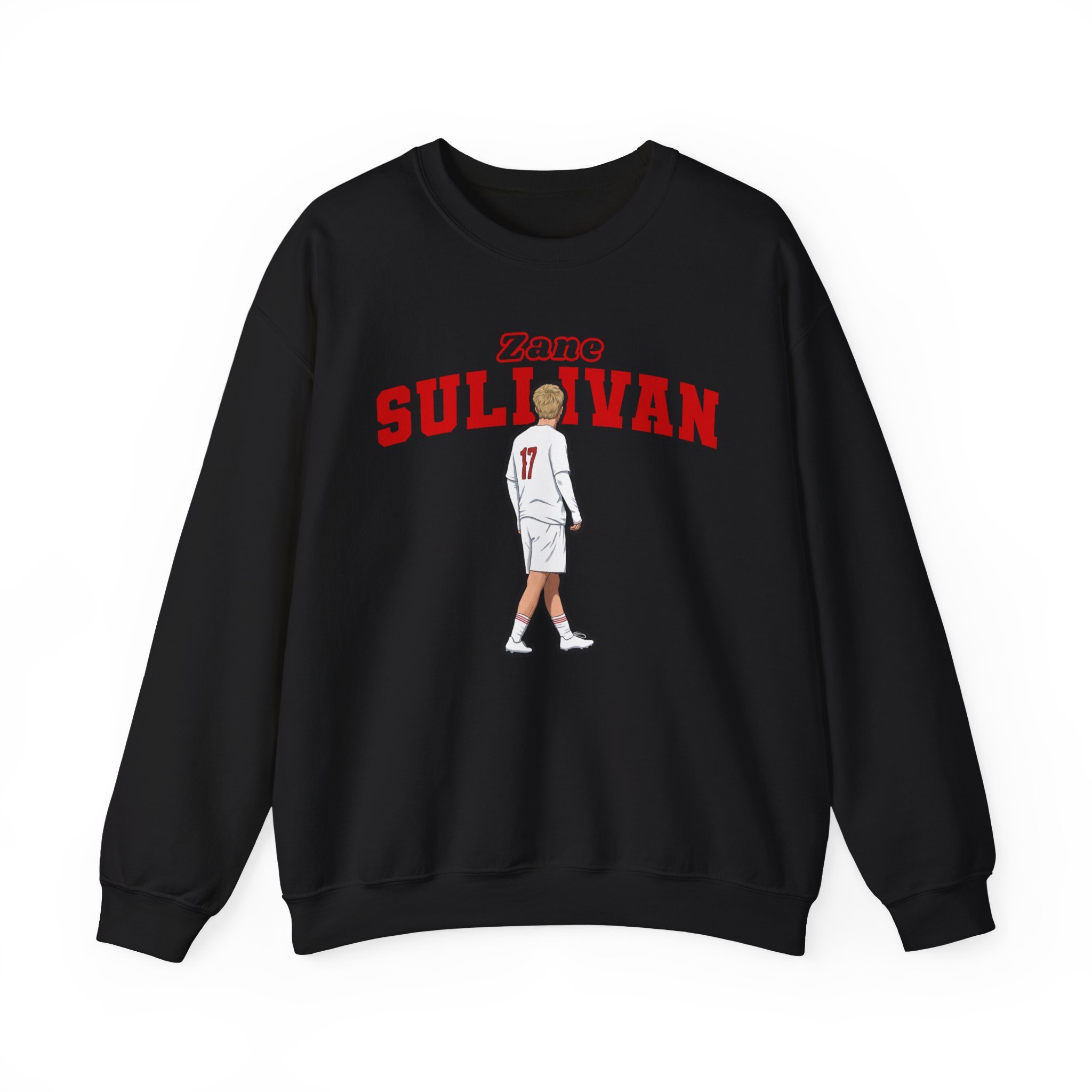 Crewneck Sweatshirt — character_name_arch in Black