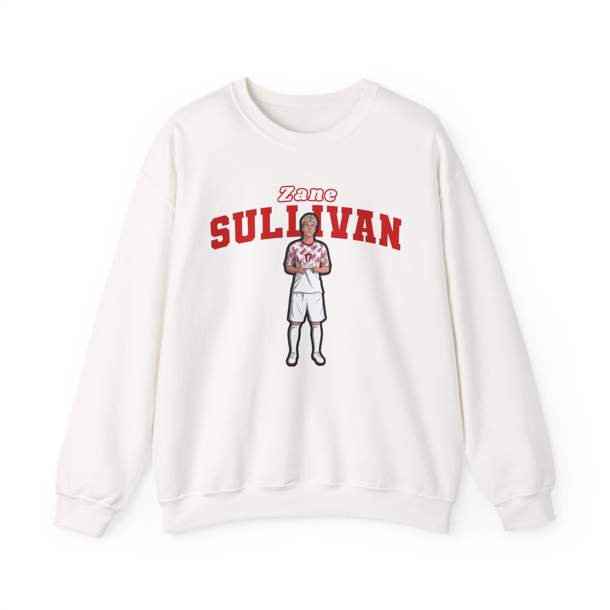 Crewneck Sweatshirt — character_name_arch in White