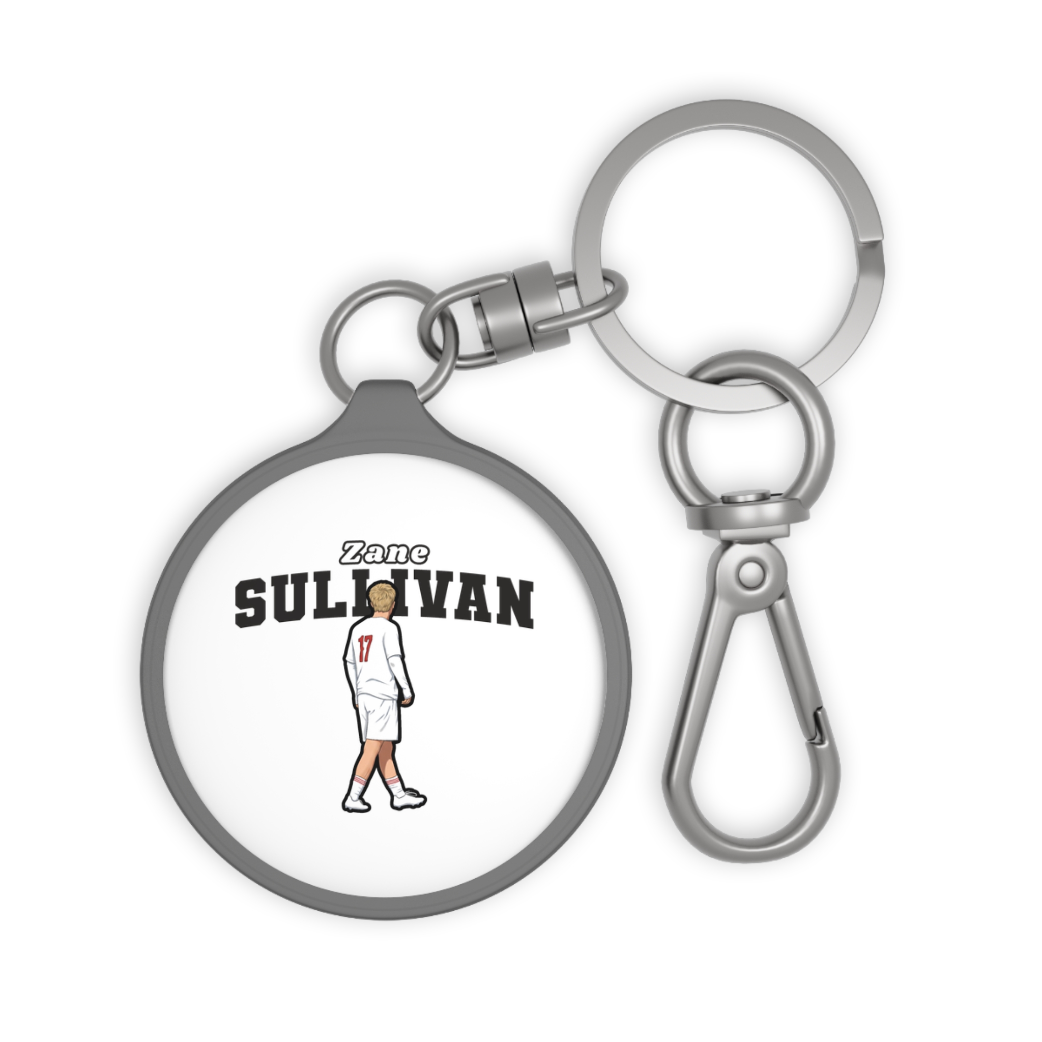 Keychain — character_name_arch in Grey