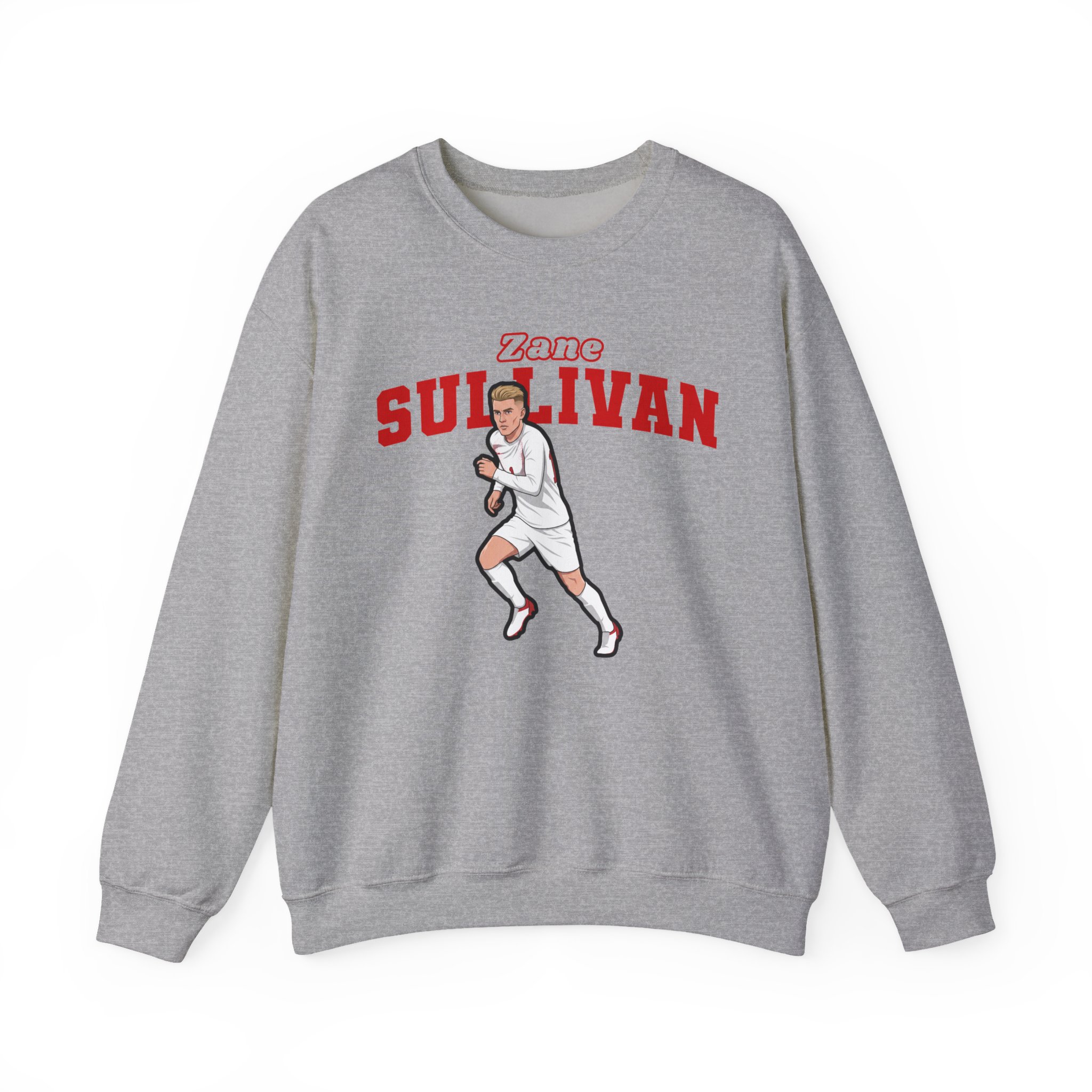 Crewneck Sweatshirt — character_name_arch in Grey