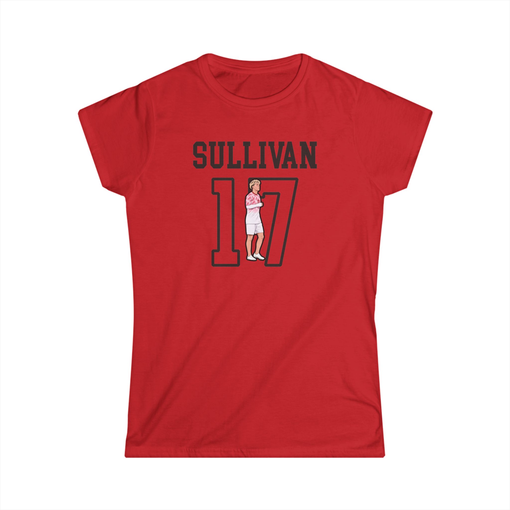 Women's Softstyle Tee — character_shirsey in Red