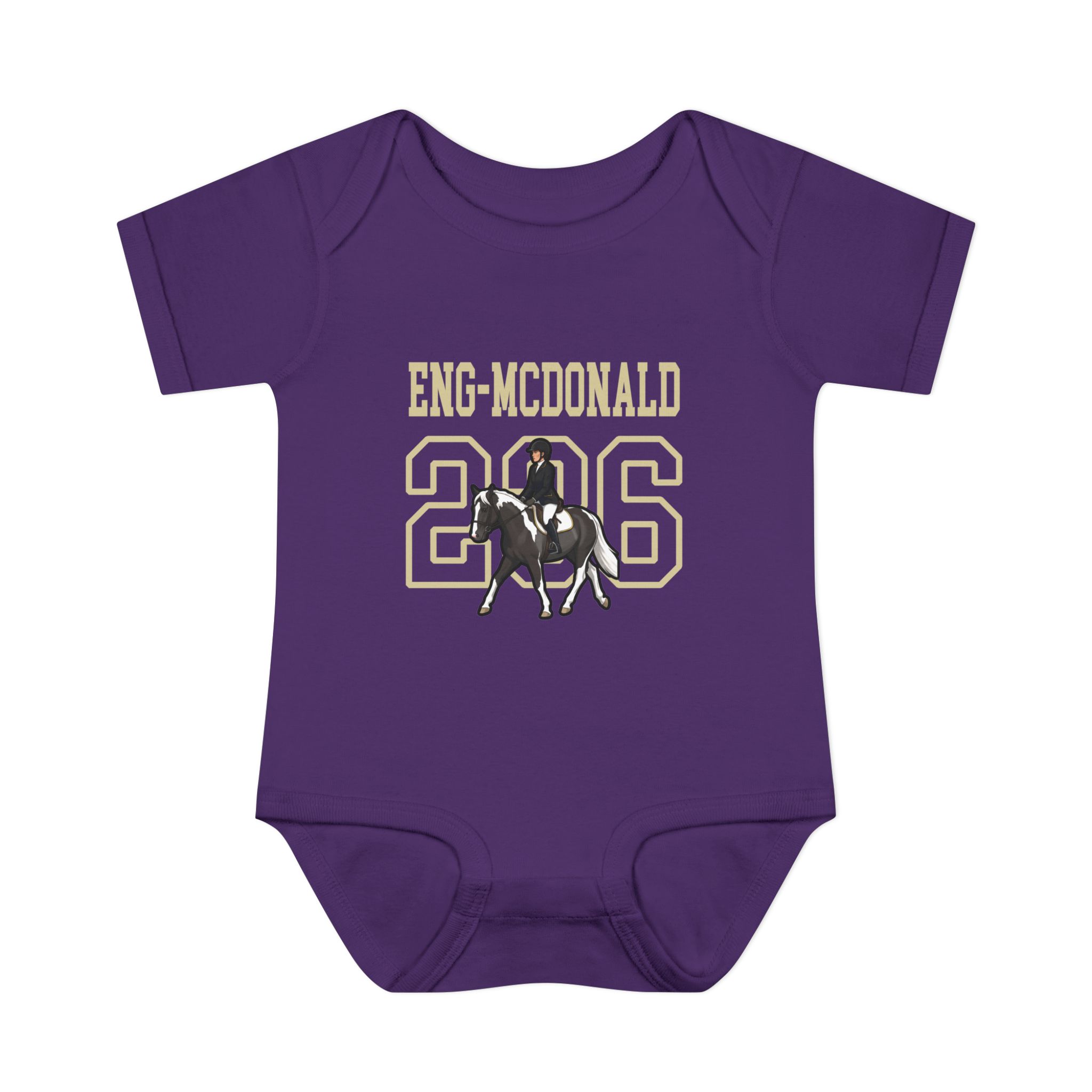 Baby Onesie — character_shirsey in Purple