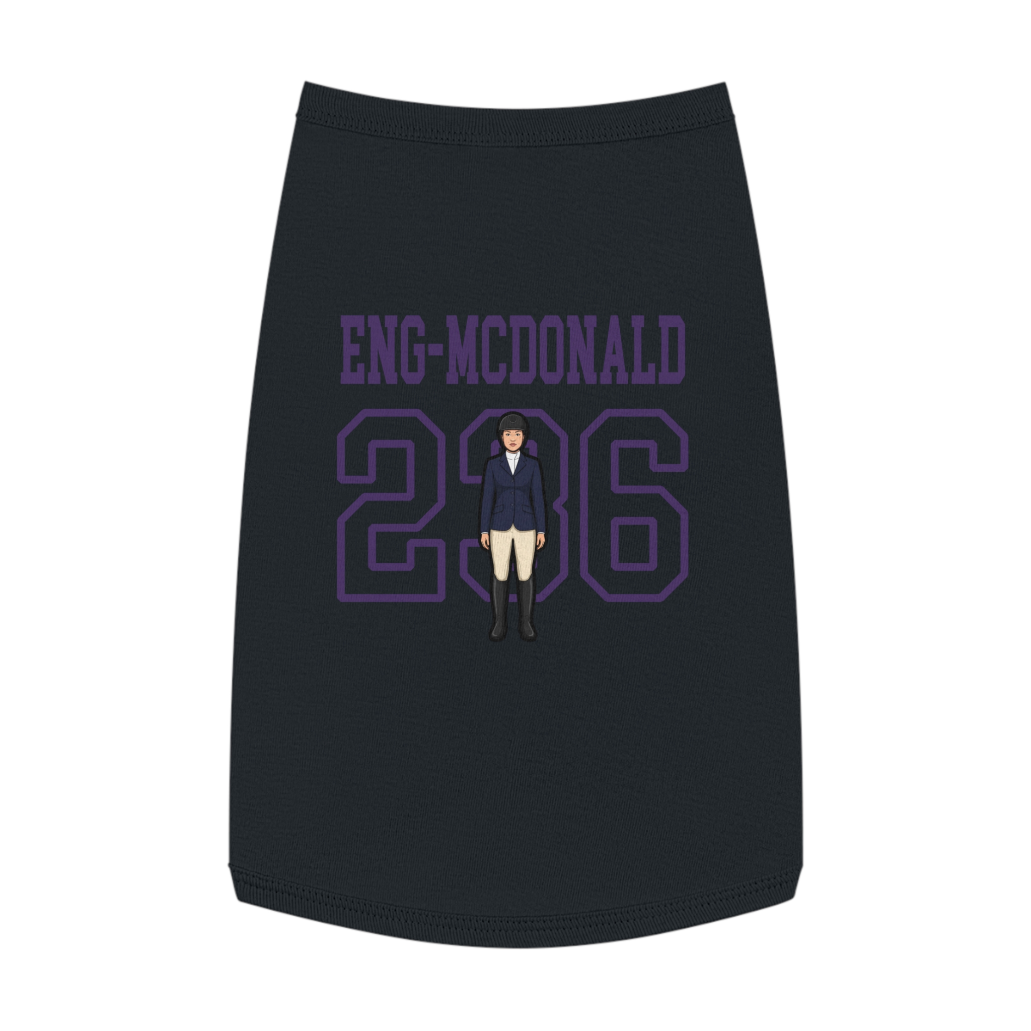 Pet Tank Top — character_shirsey in Black