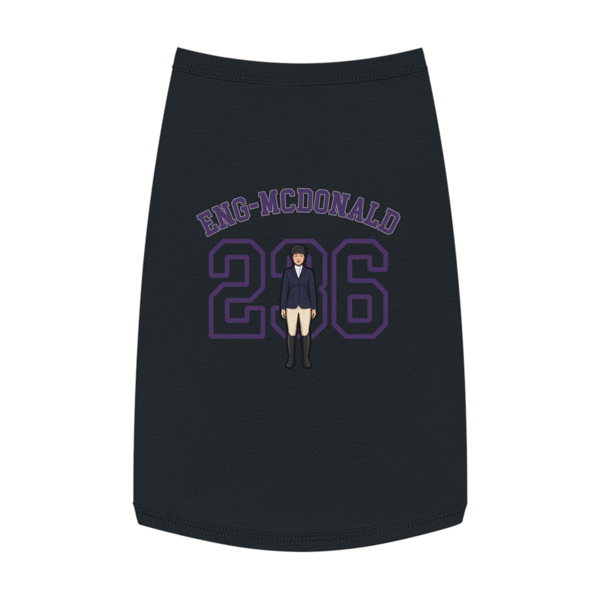 Pet Tank Top — character_shirsey_arch in Black