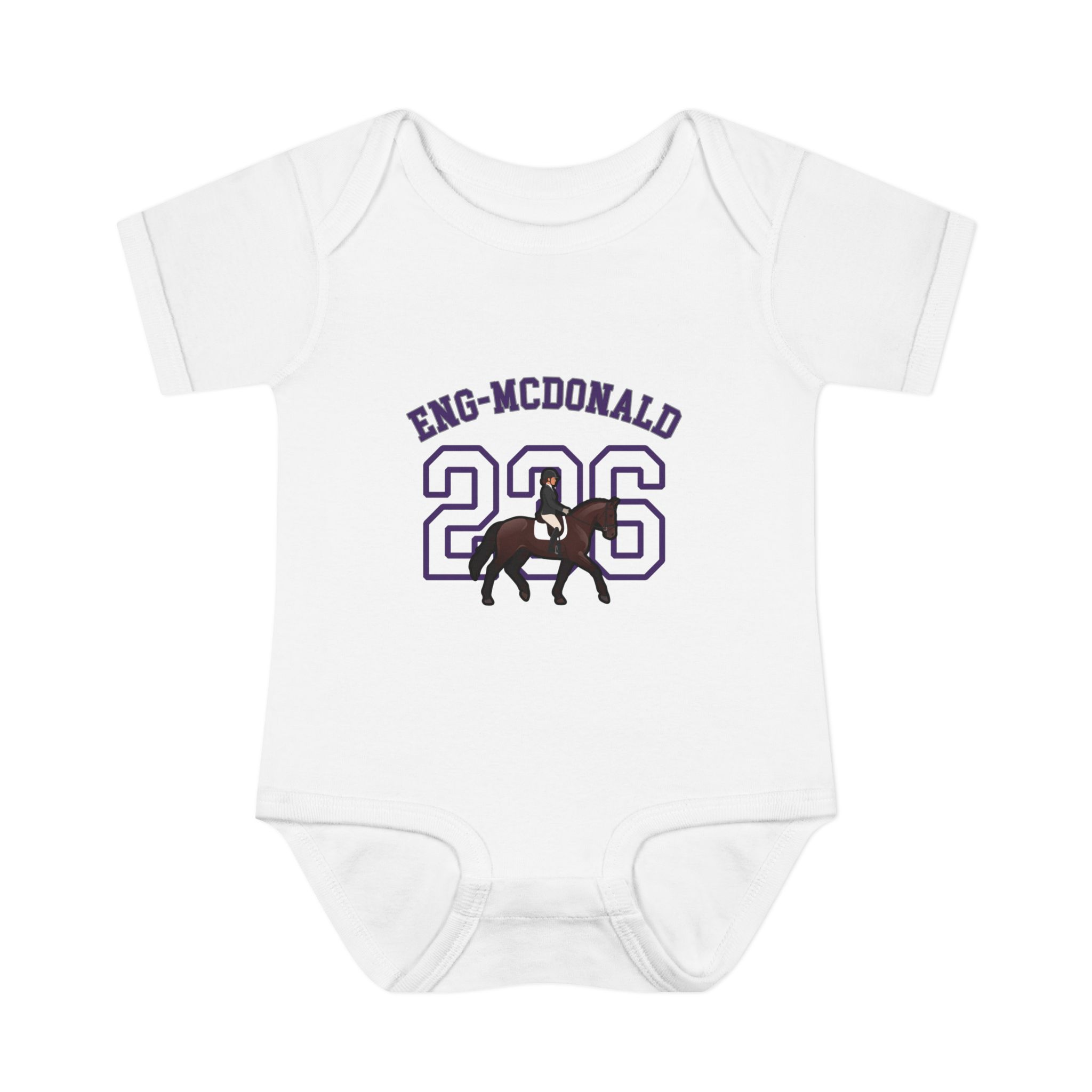 Baby Onesie — character_shirsey_arch in White
