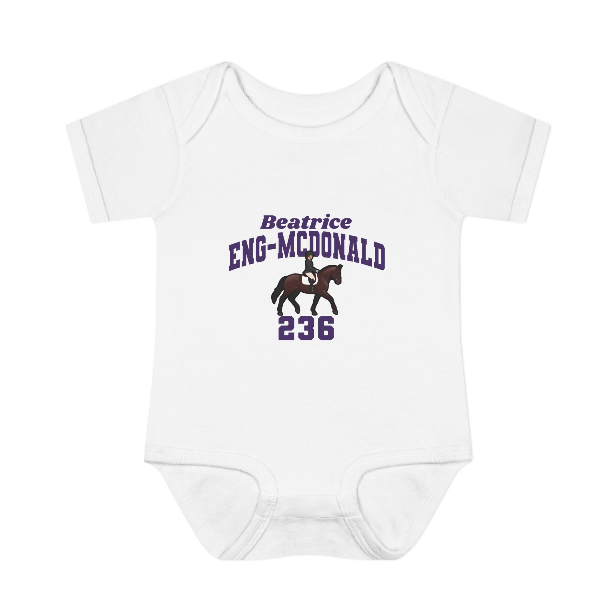 Baby Onesie — character_signature_arch in White