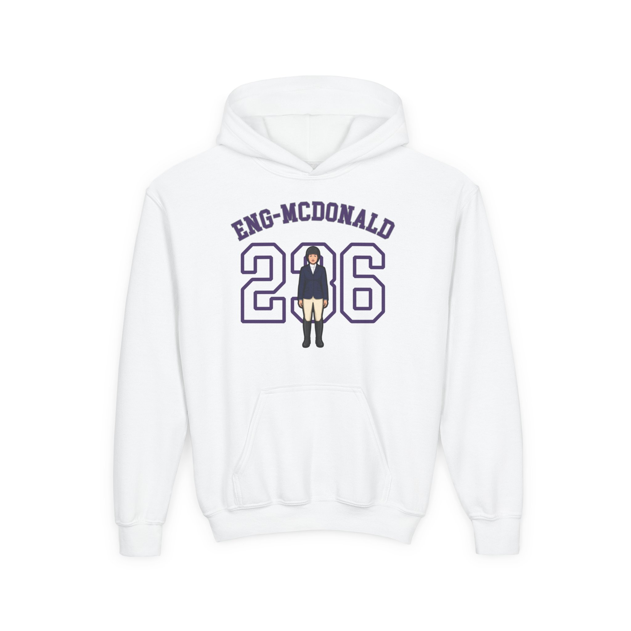 Youth Hoodie — character_shirsey_arch in White