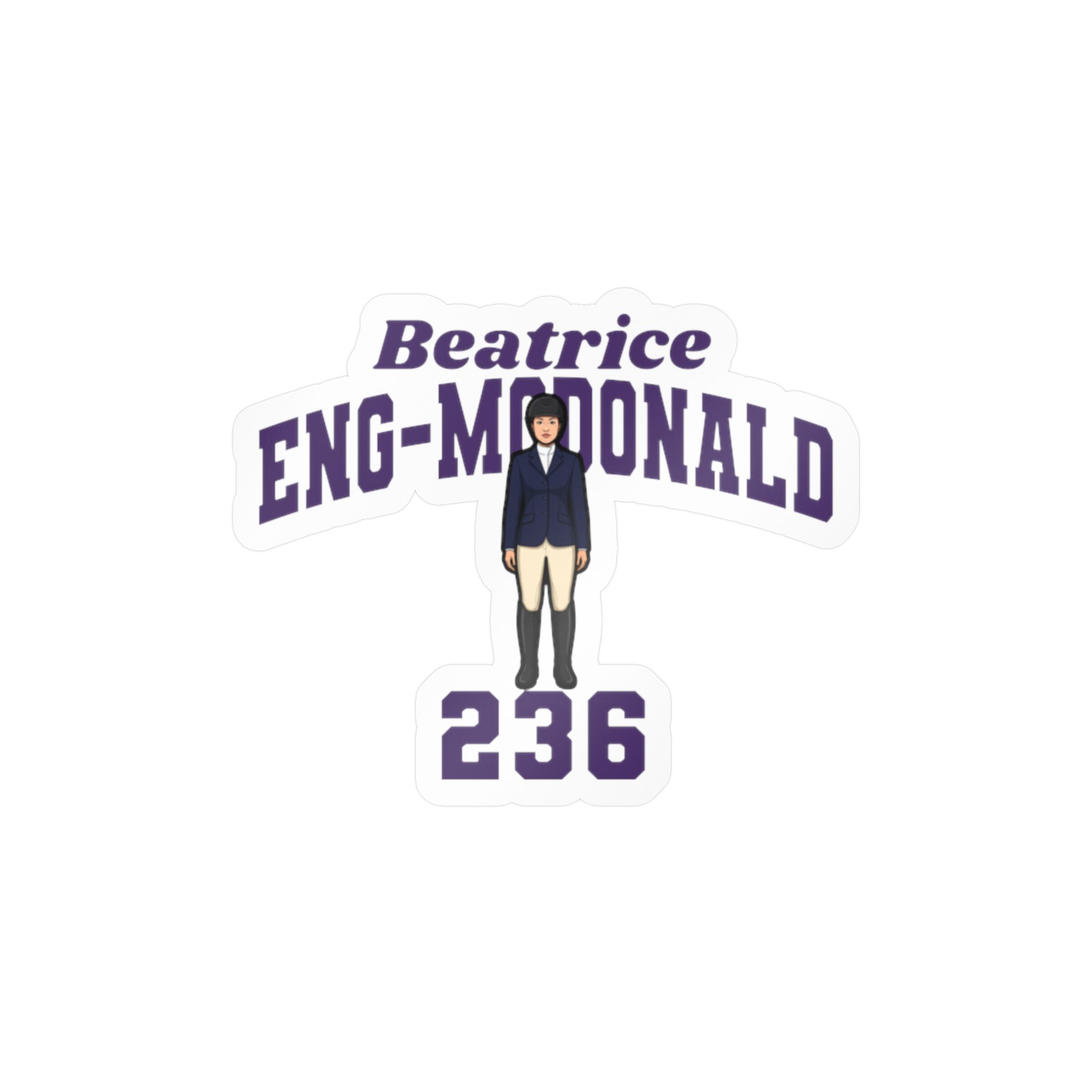 Vinyl Sticker — character_signature_arch in Classic