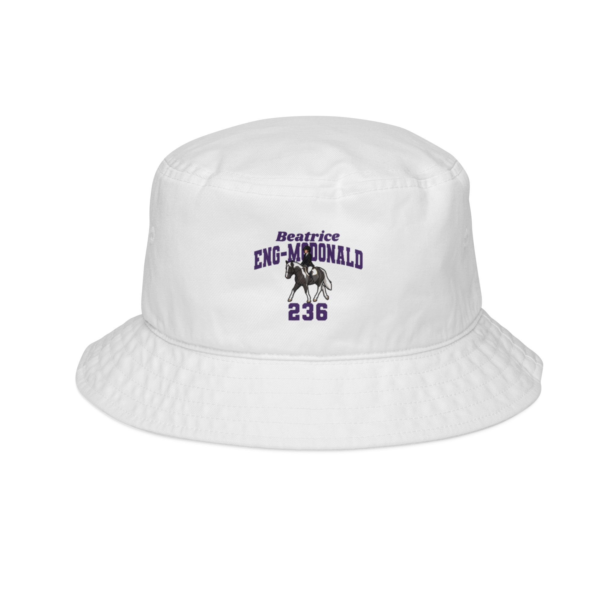 Bucket Hat — character_signature_arch in White