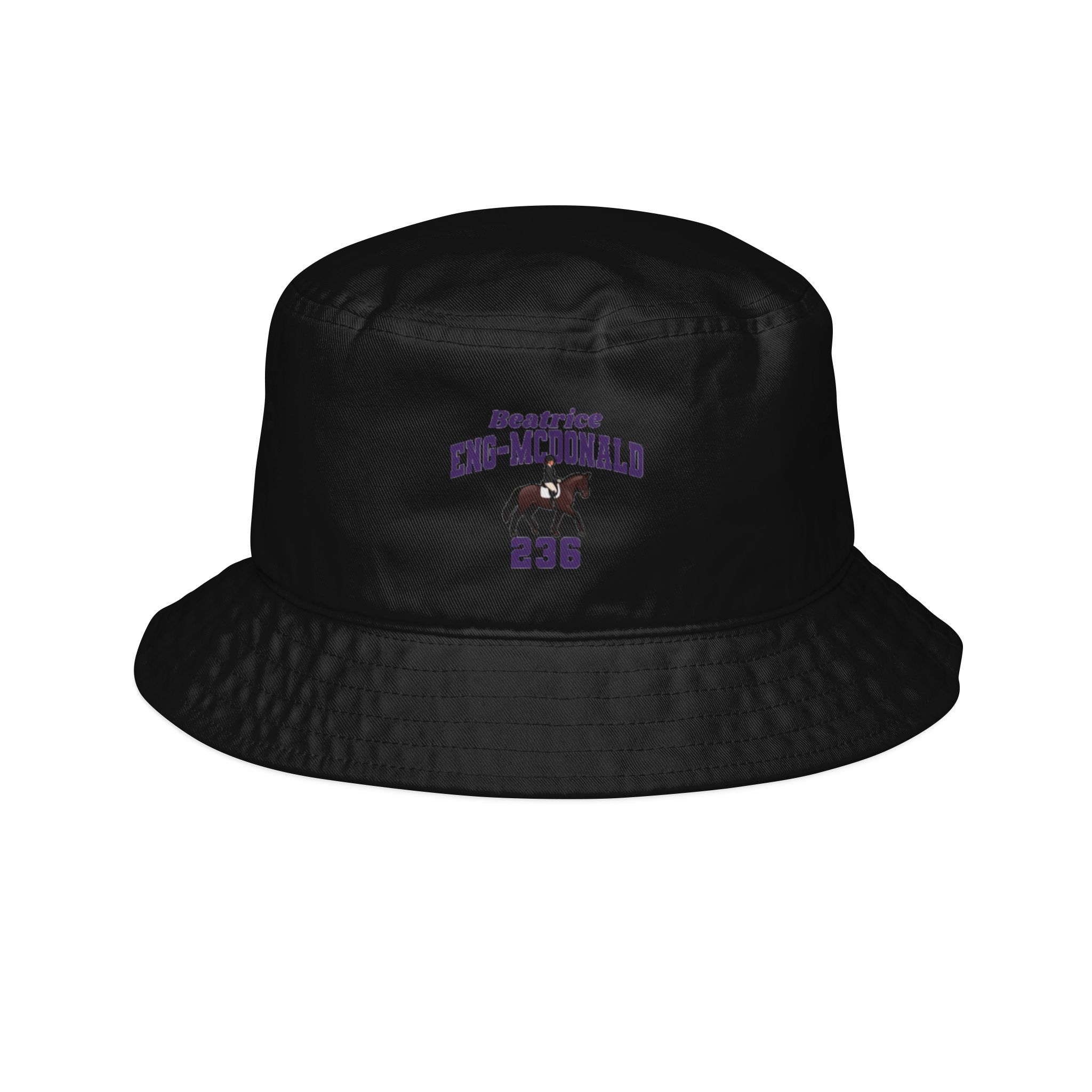 Bucket Hat — character_signature_arch in Black