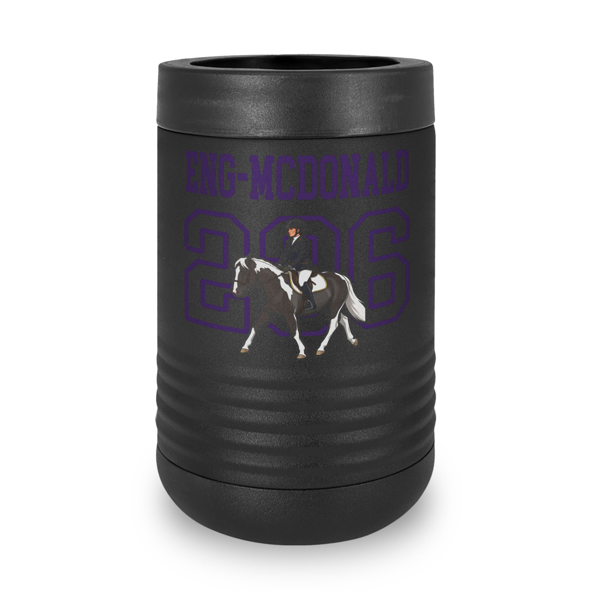 Stainless Can Cooler — character_shirsey in Black