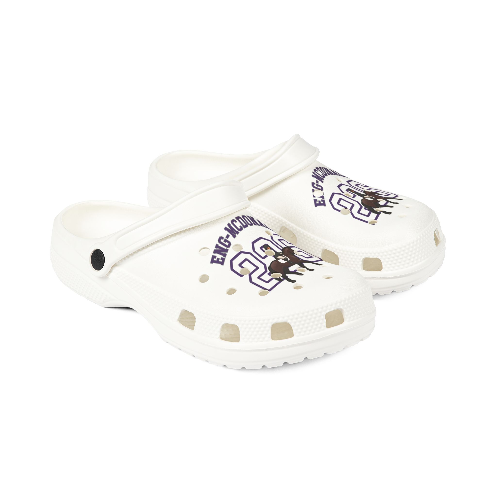 Rubber Clogs — character_shirsey_arch in White