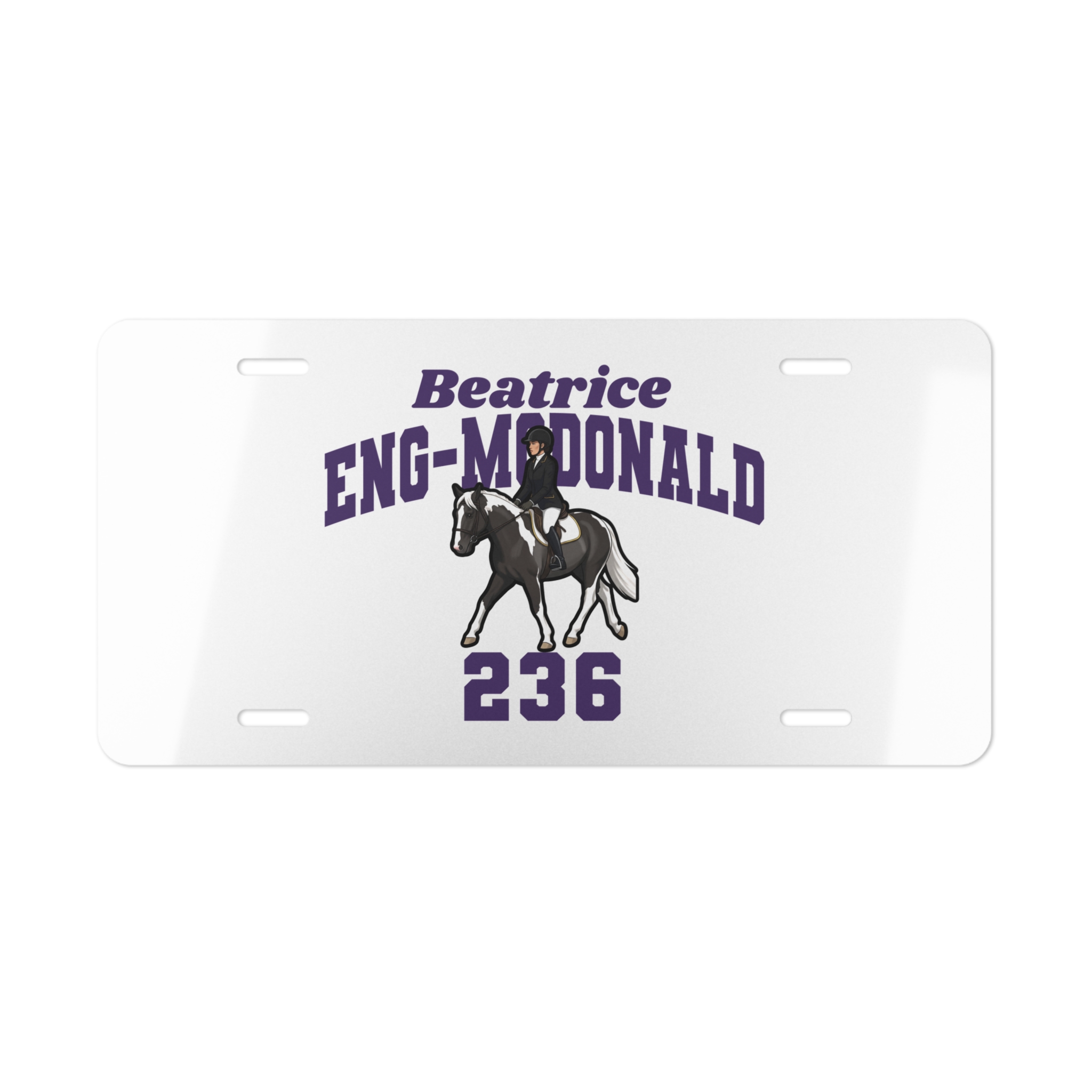 License Plate — character_signature_arch in Classic