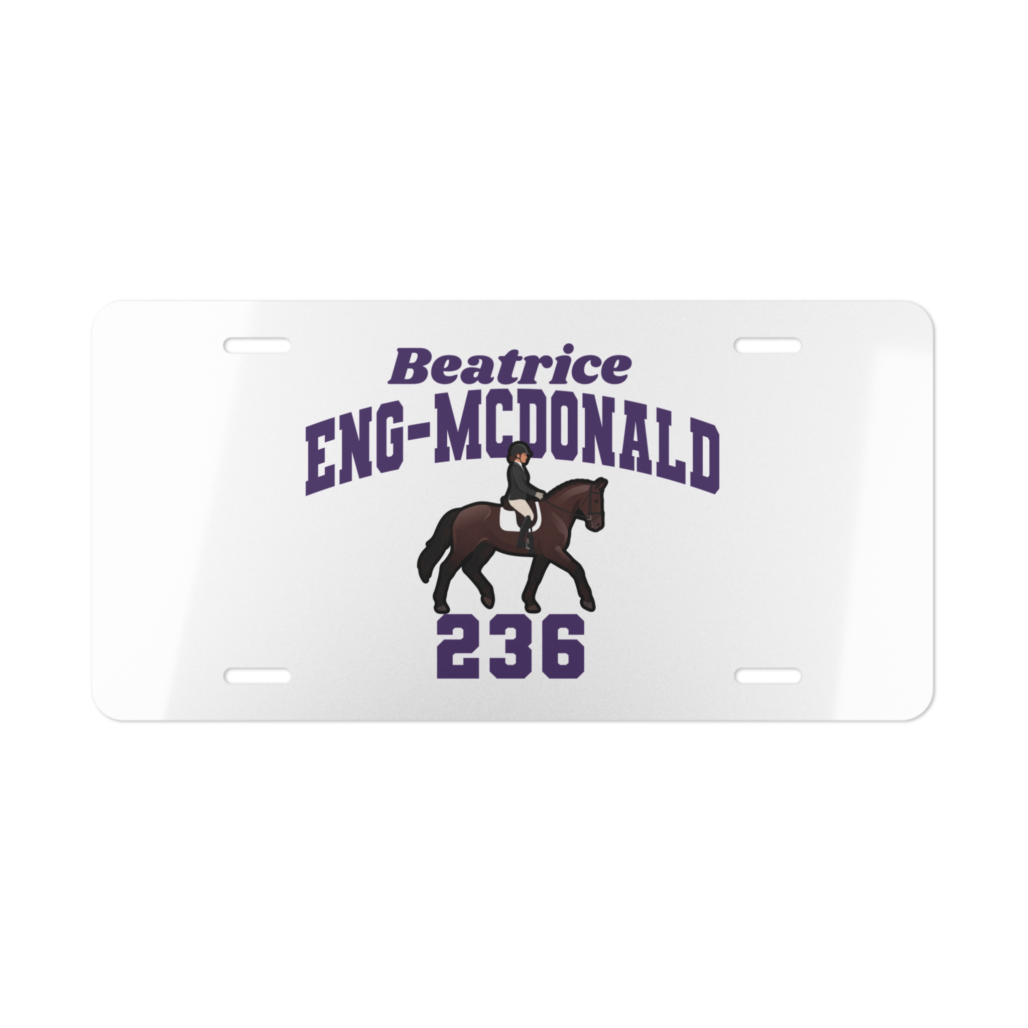 License Plate — character_signature_arch in Classic