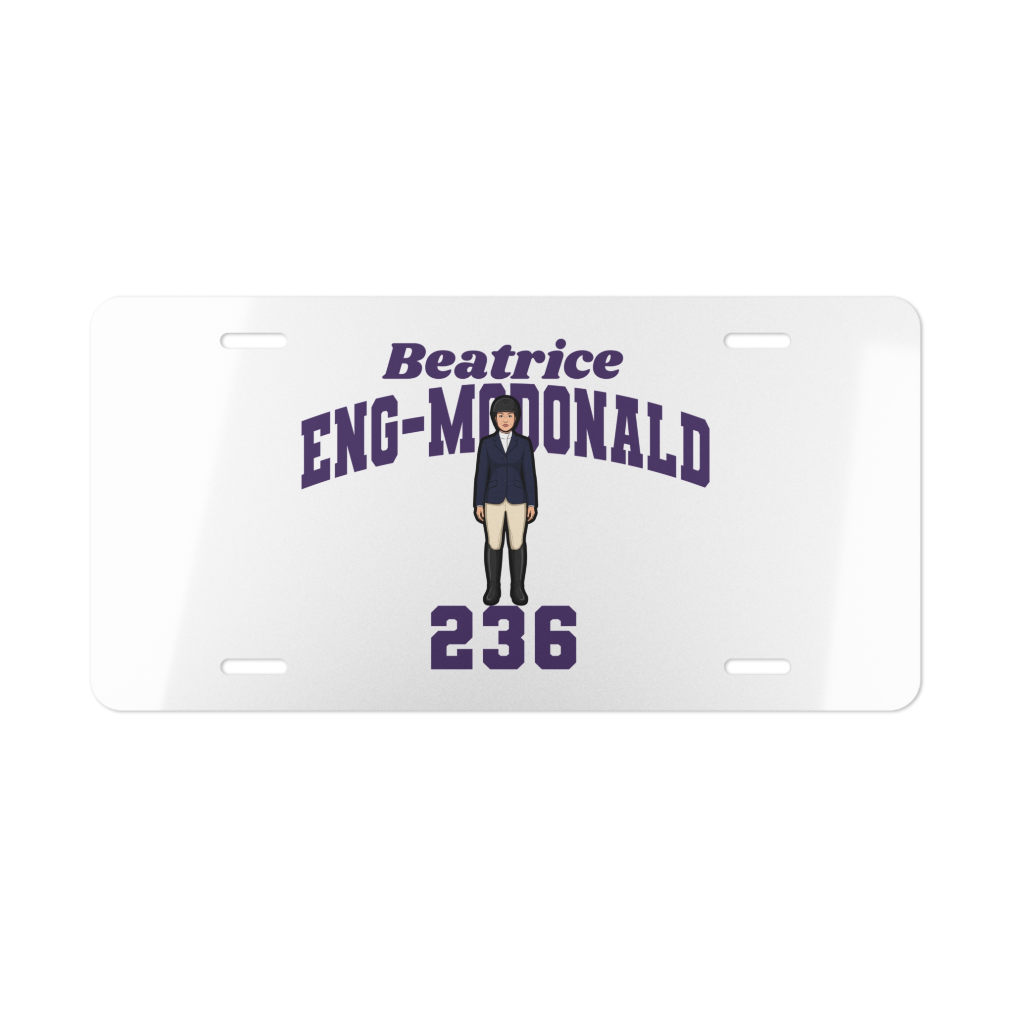 License Plate — character_signature_arch in Classic