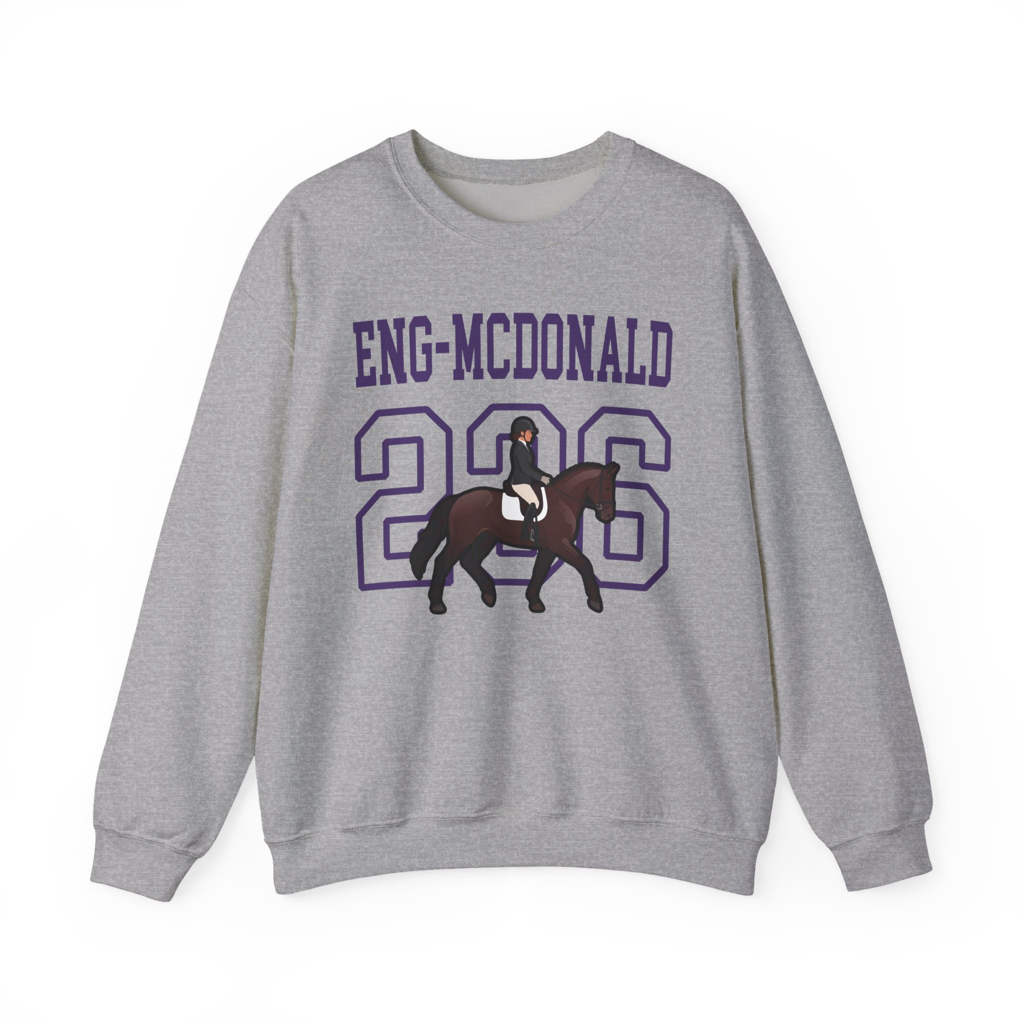Crewneck Sweatshirt — character_shirsey in Grey