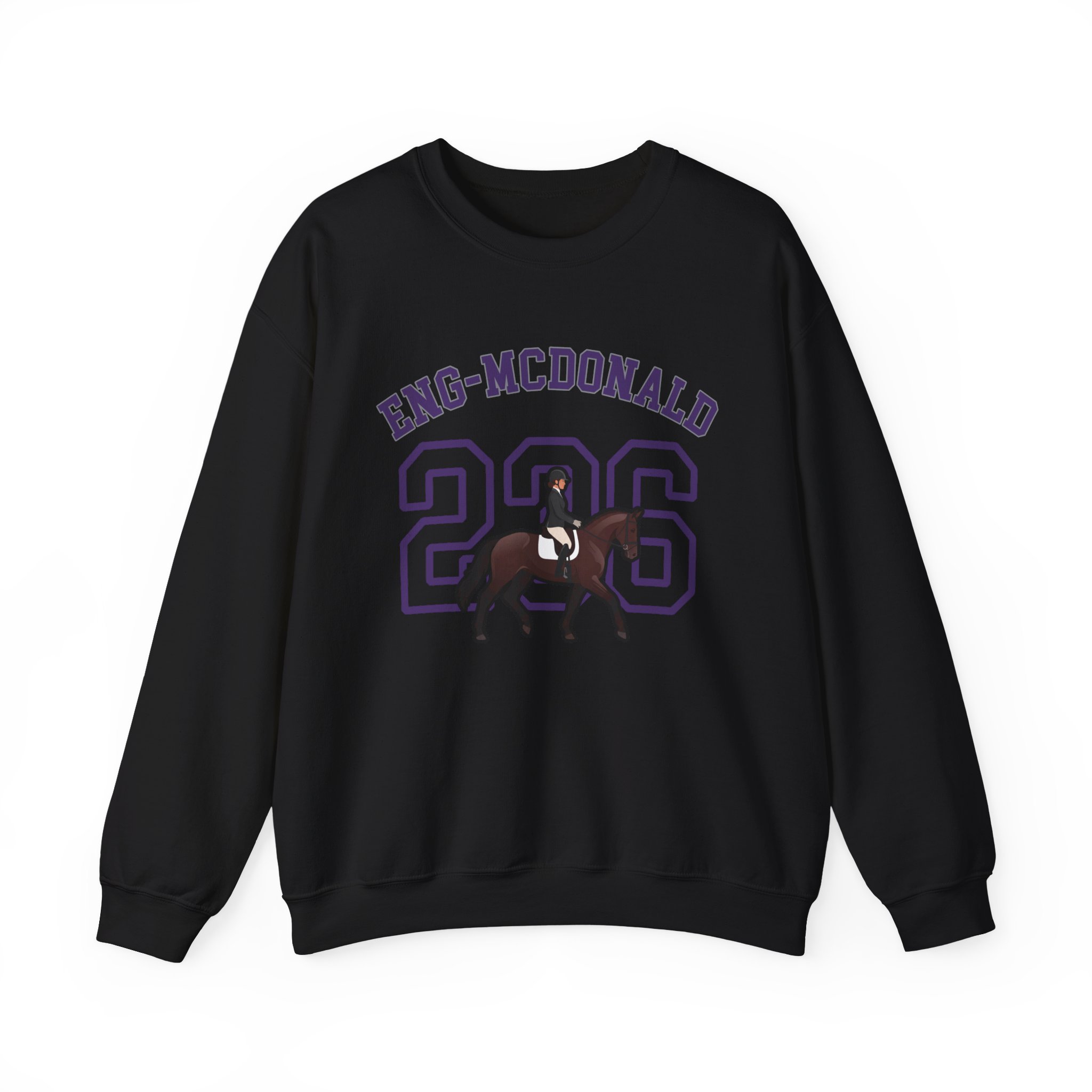 Crewneck Sweatshirt — character_shirsey_arch in Black