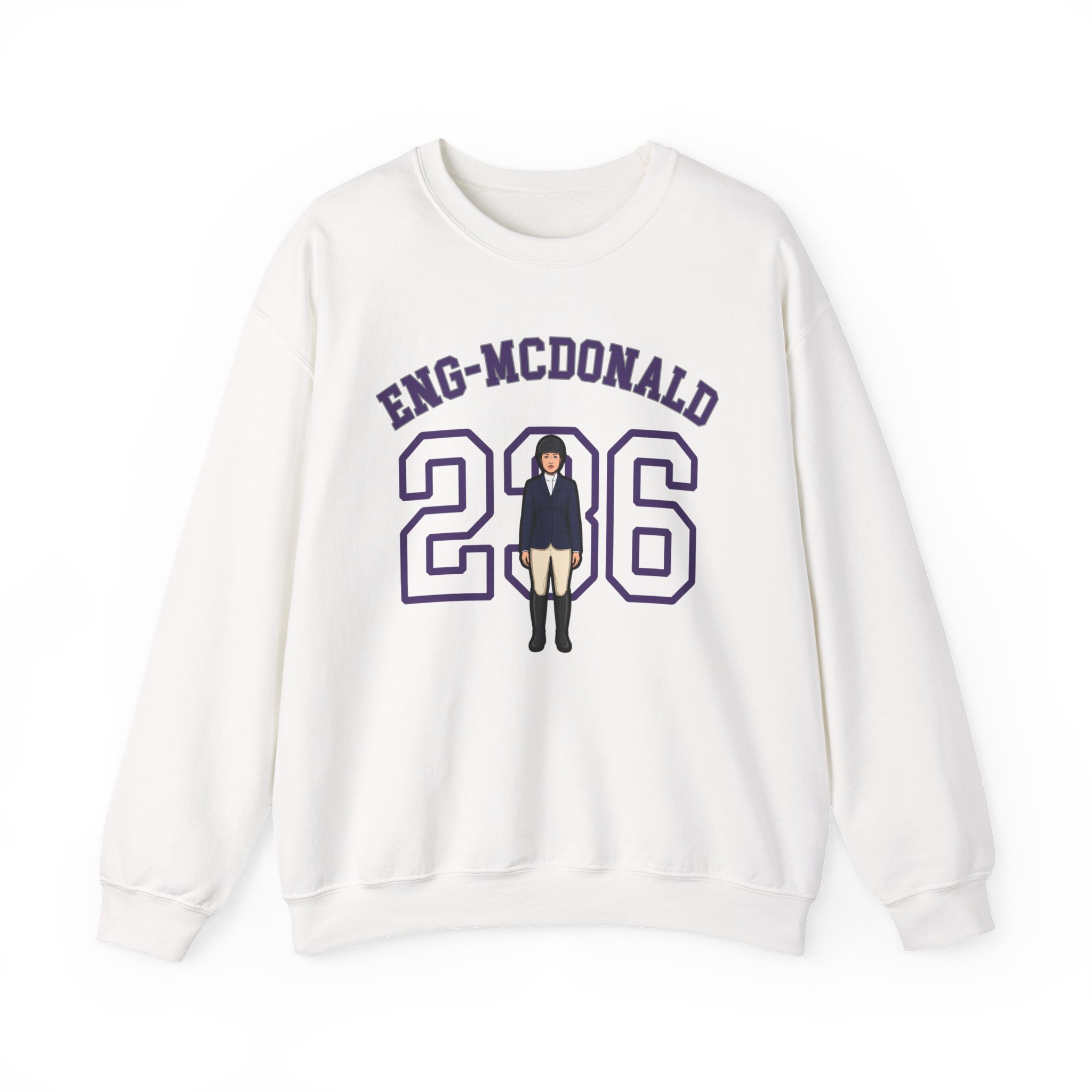 Crewneck Sweatshirt — character_shirsey_arch in White