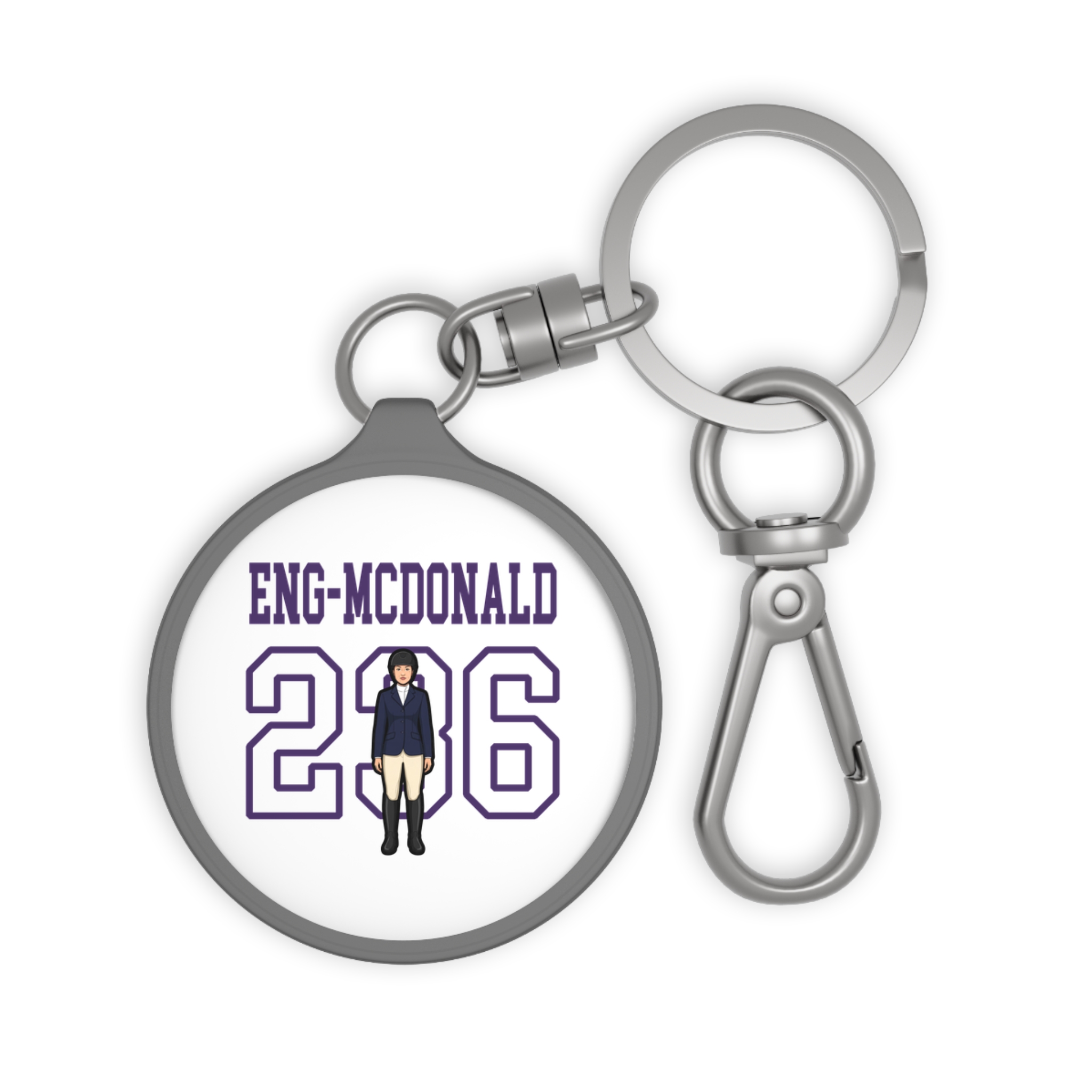 Keychain — character_shirsey in Grey
