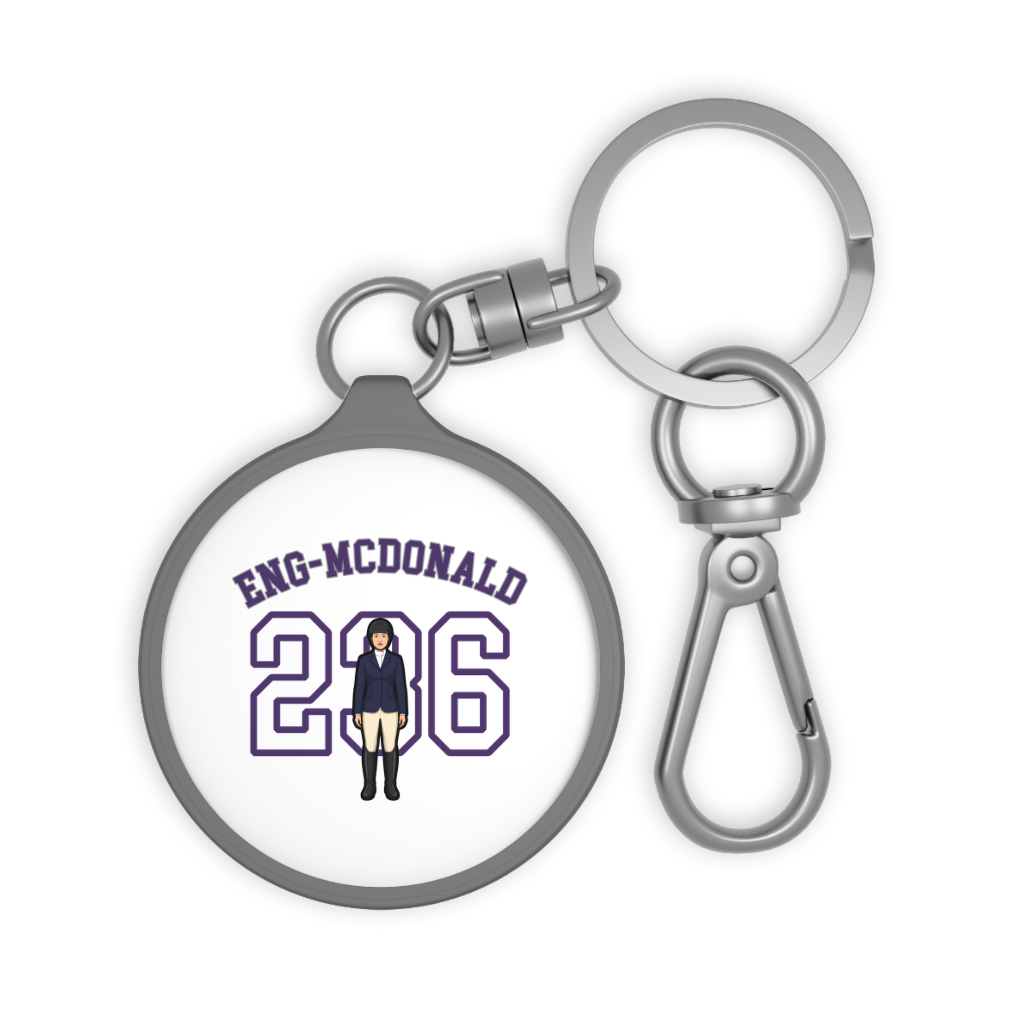 Keychain — character_shirsey_arch in Grey