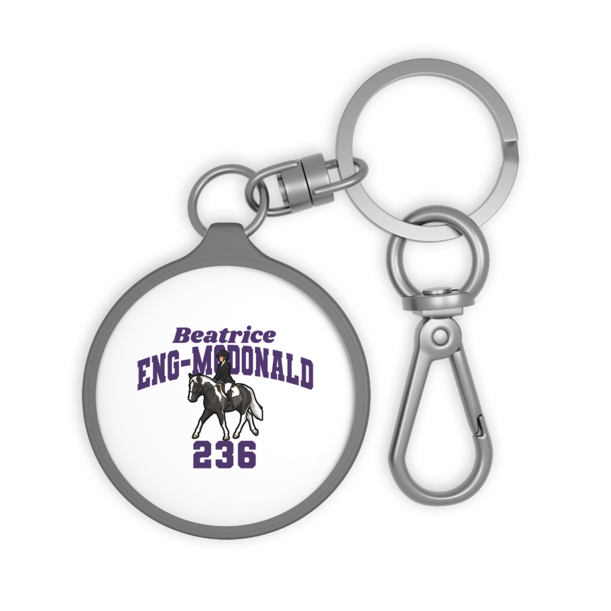 Keychain — character_signature_arch in Grey