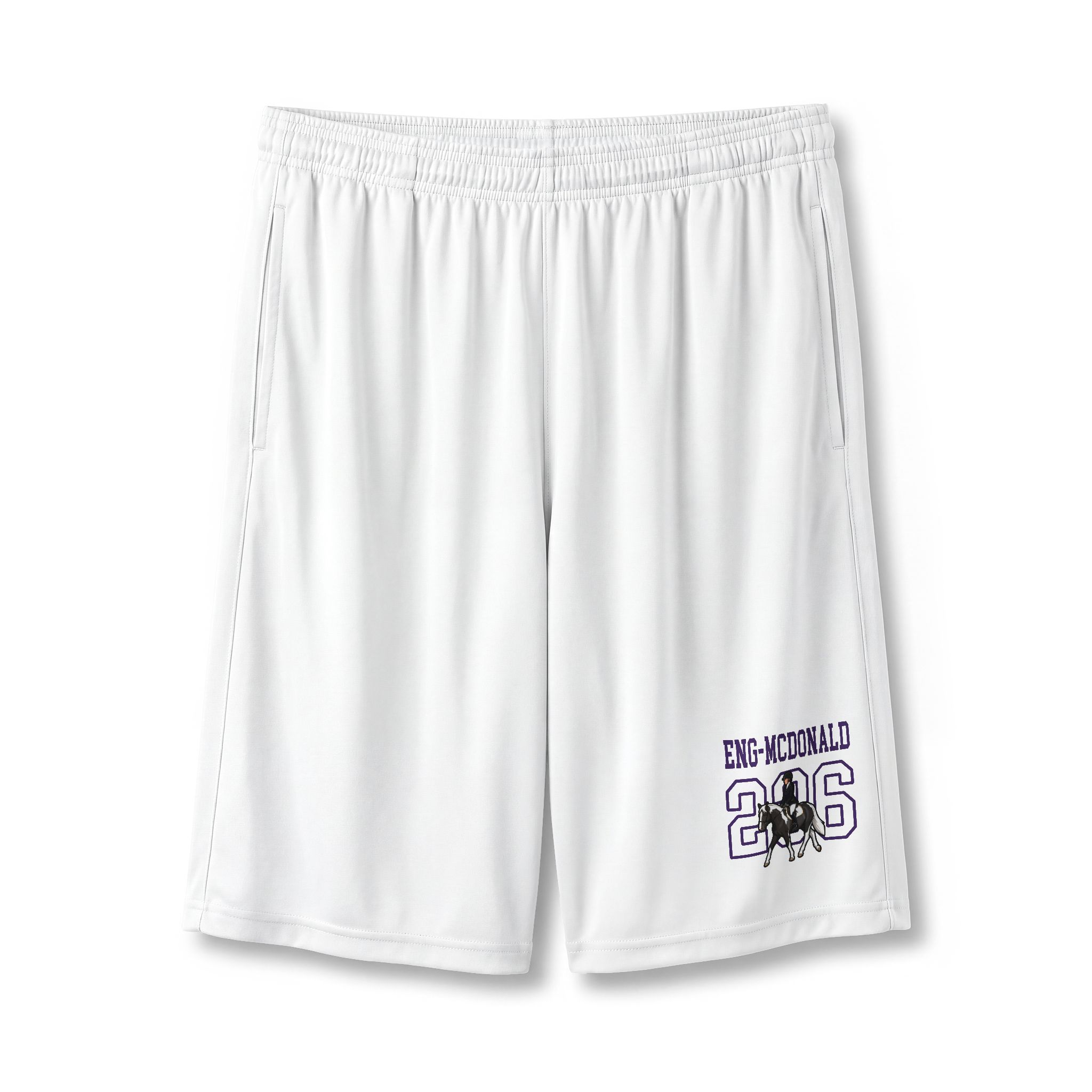 Shorts — character_shirsey in White