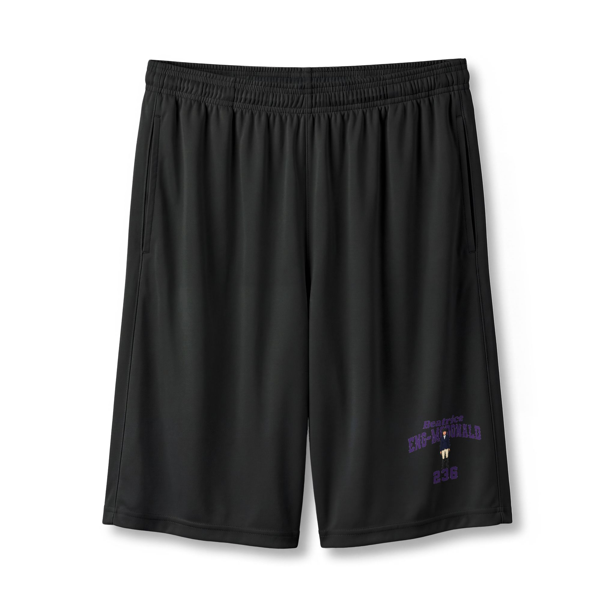 Shorts — character_signature_arch in Black