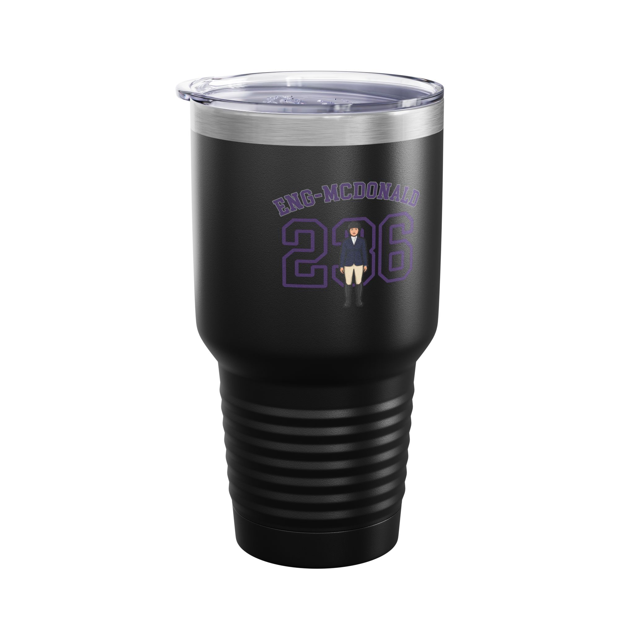 30oz Tumbler — character_shirsey_arch in Black