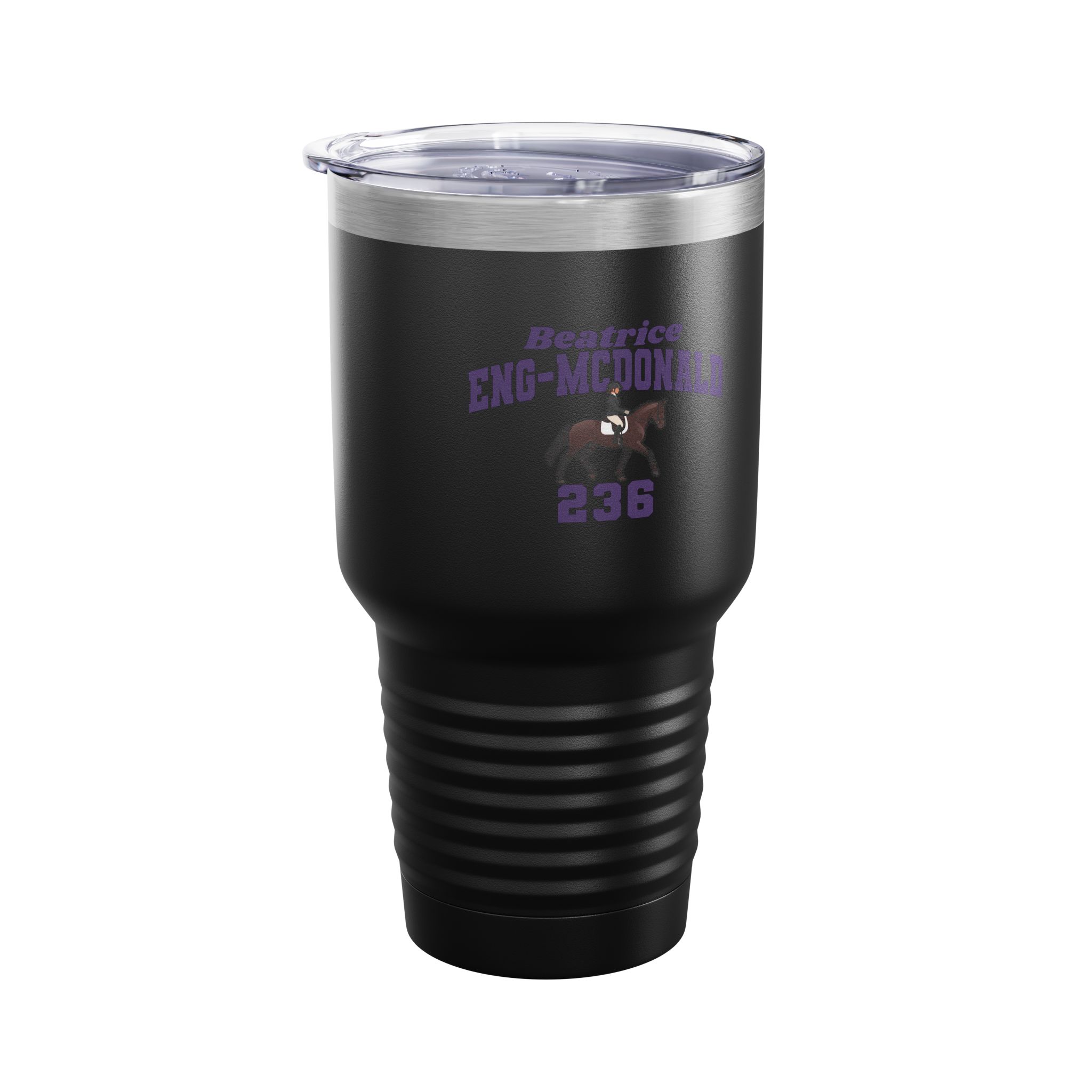 30oz Tumbler — character_signature_arch in Black