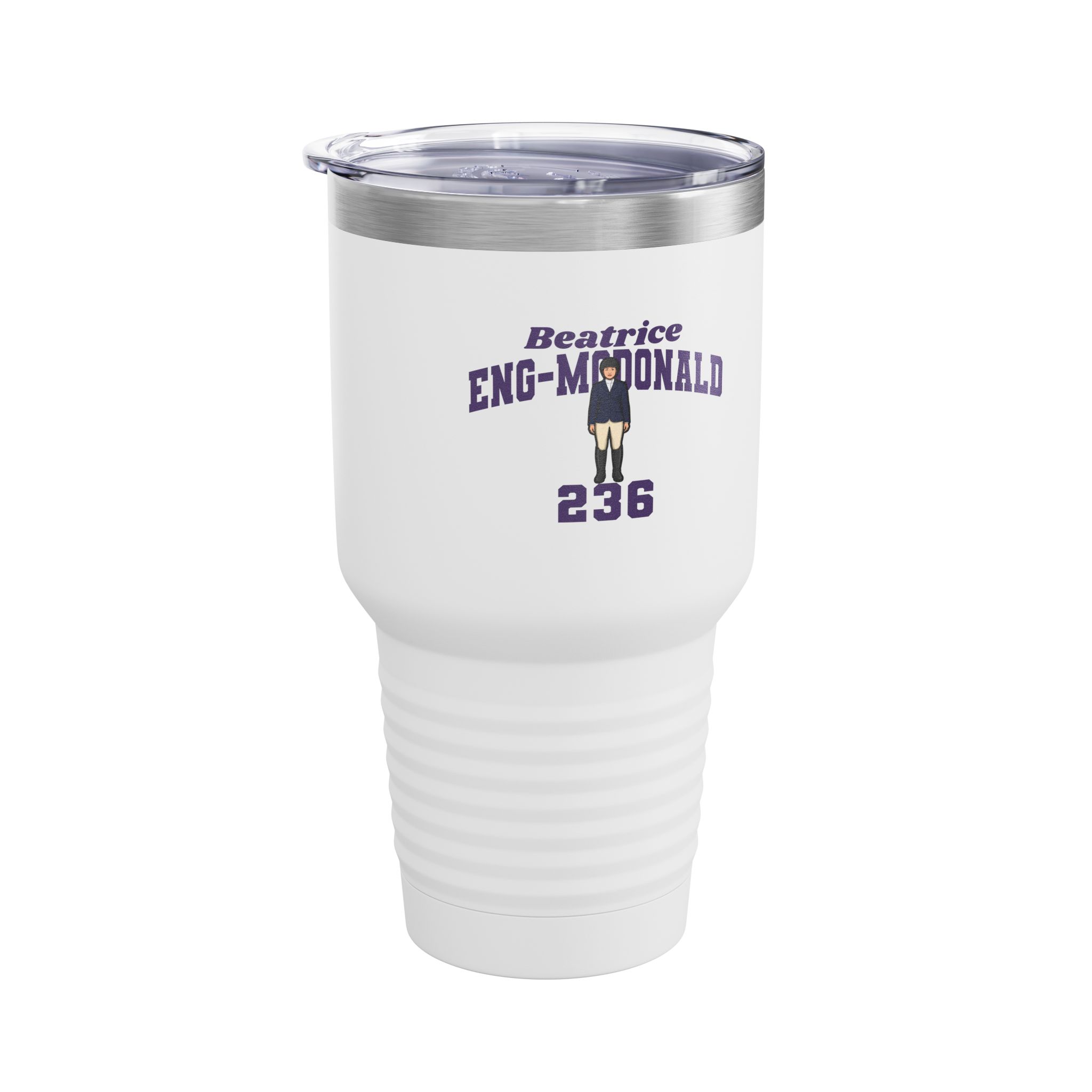 30oz Tumbler — character_signature_arch in White