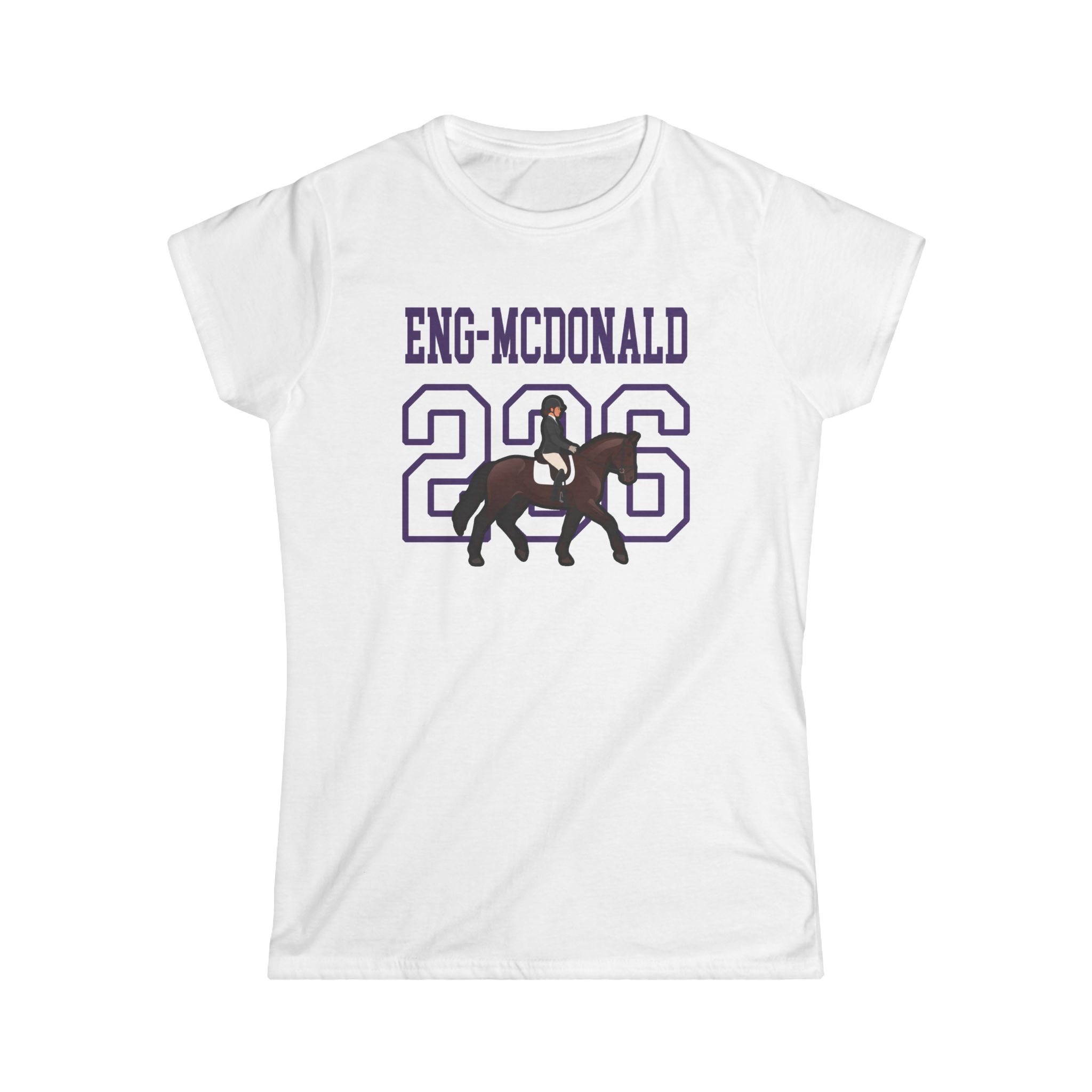 Women's Softstyle Tee — character_shirsey in White
