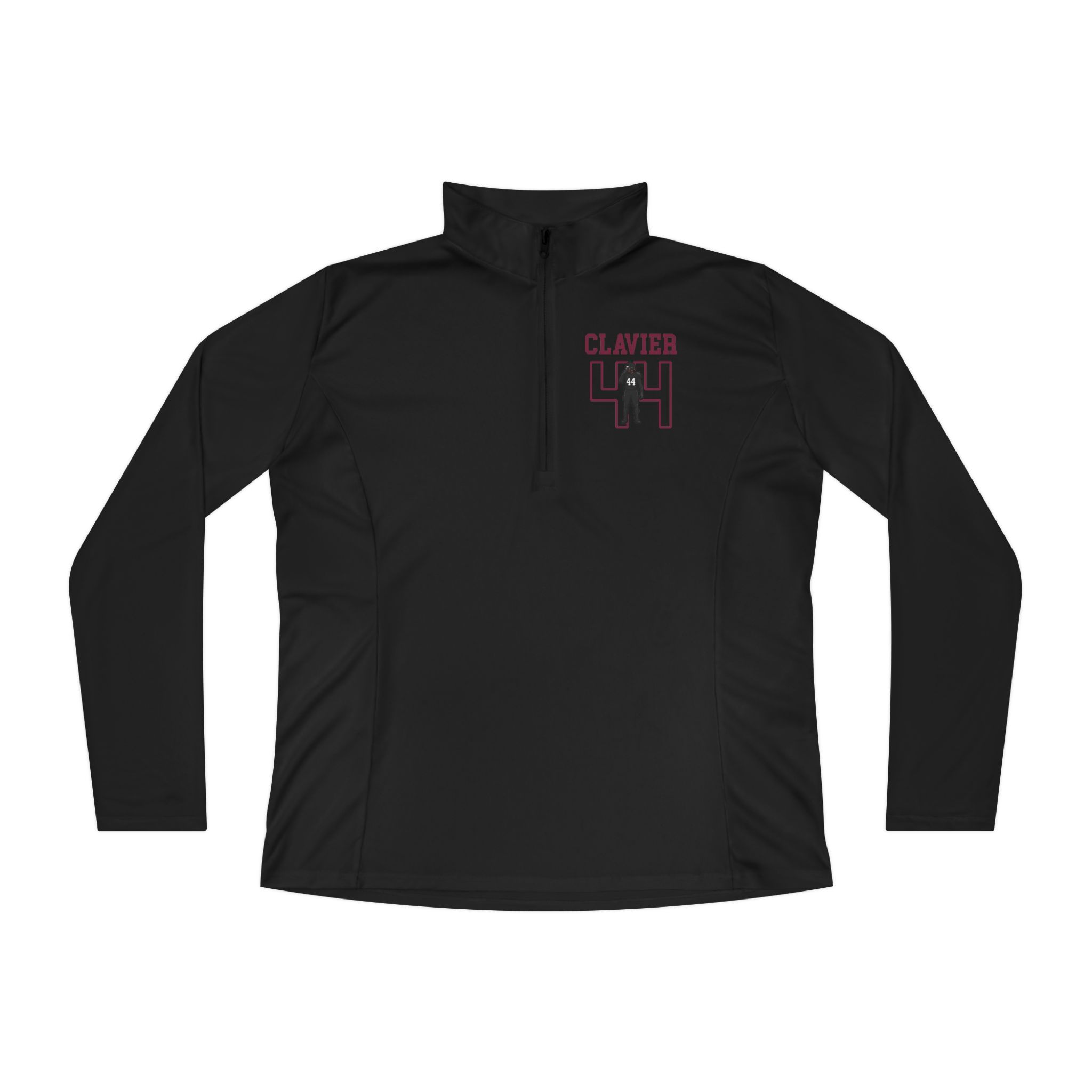Women's Q-Zip Pullover — character_shirsey in Black