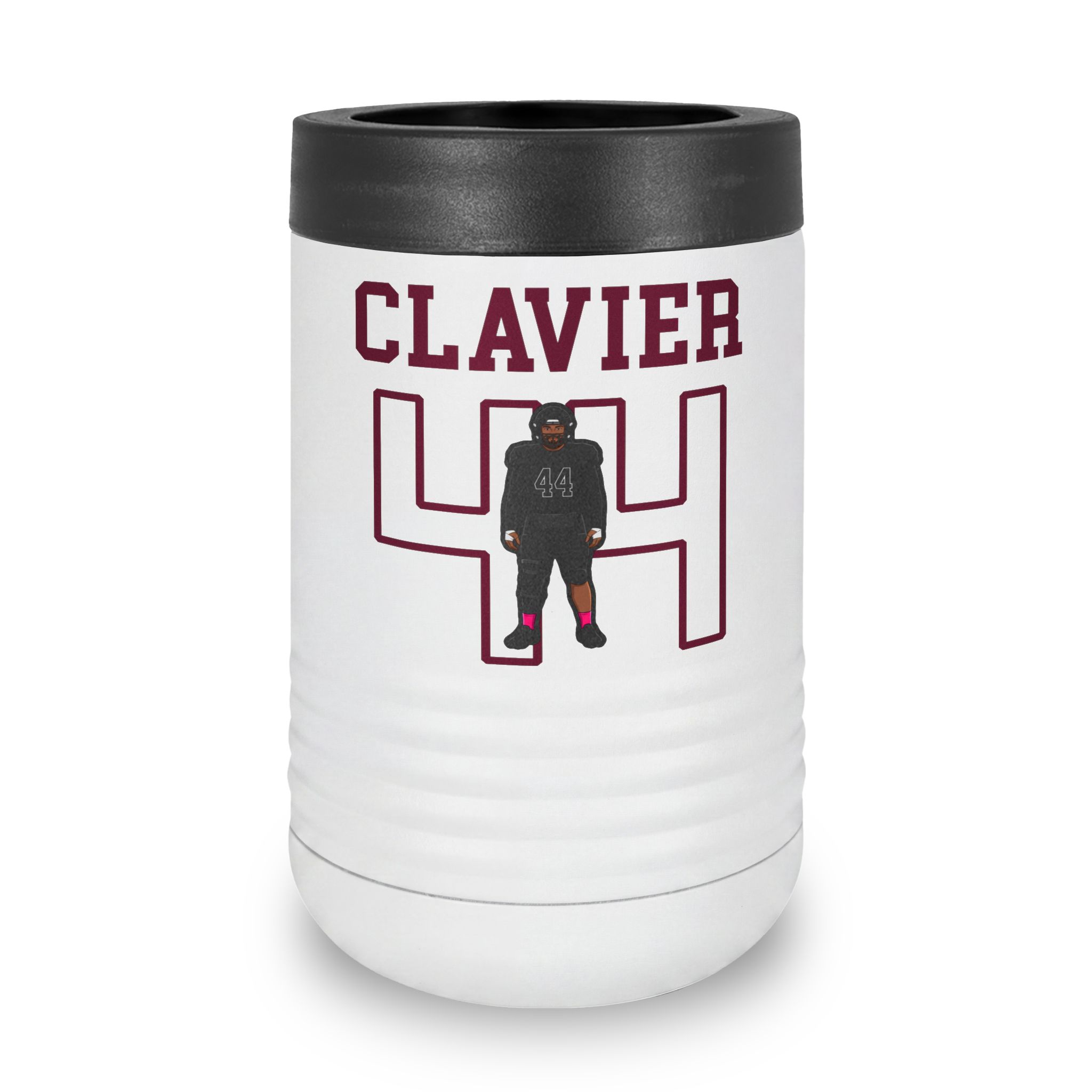 Stainless Can Cooler — character_shirsey in White