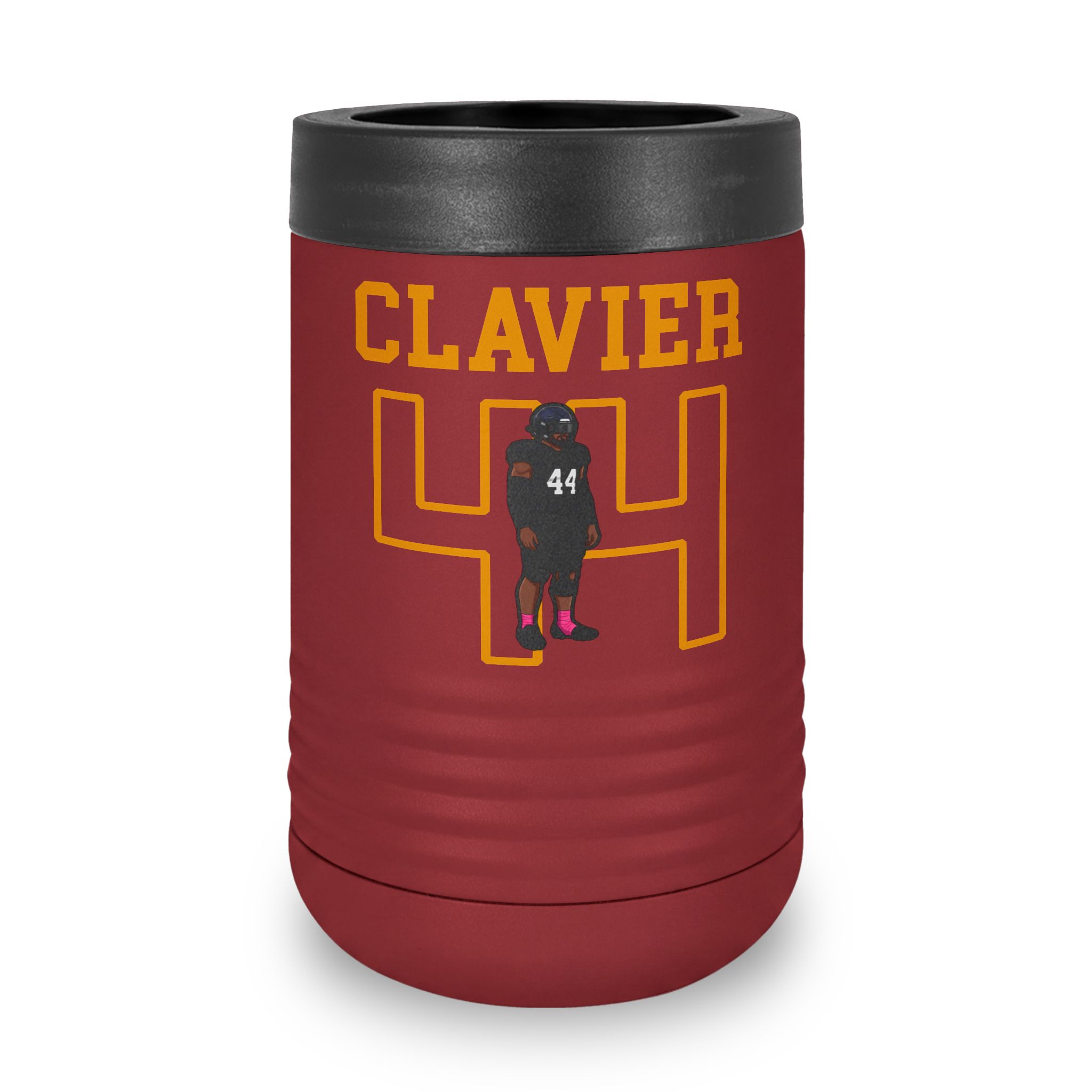Stainless Can Cooler — character_shirsey in Maroon