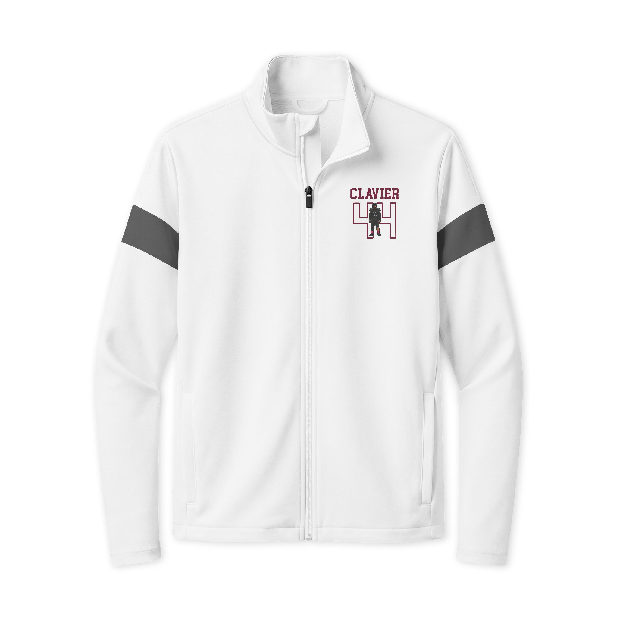 Travel Full-Zip Jacket — character_shirsey in White/ Iron Grey