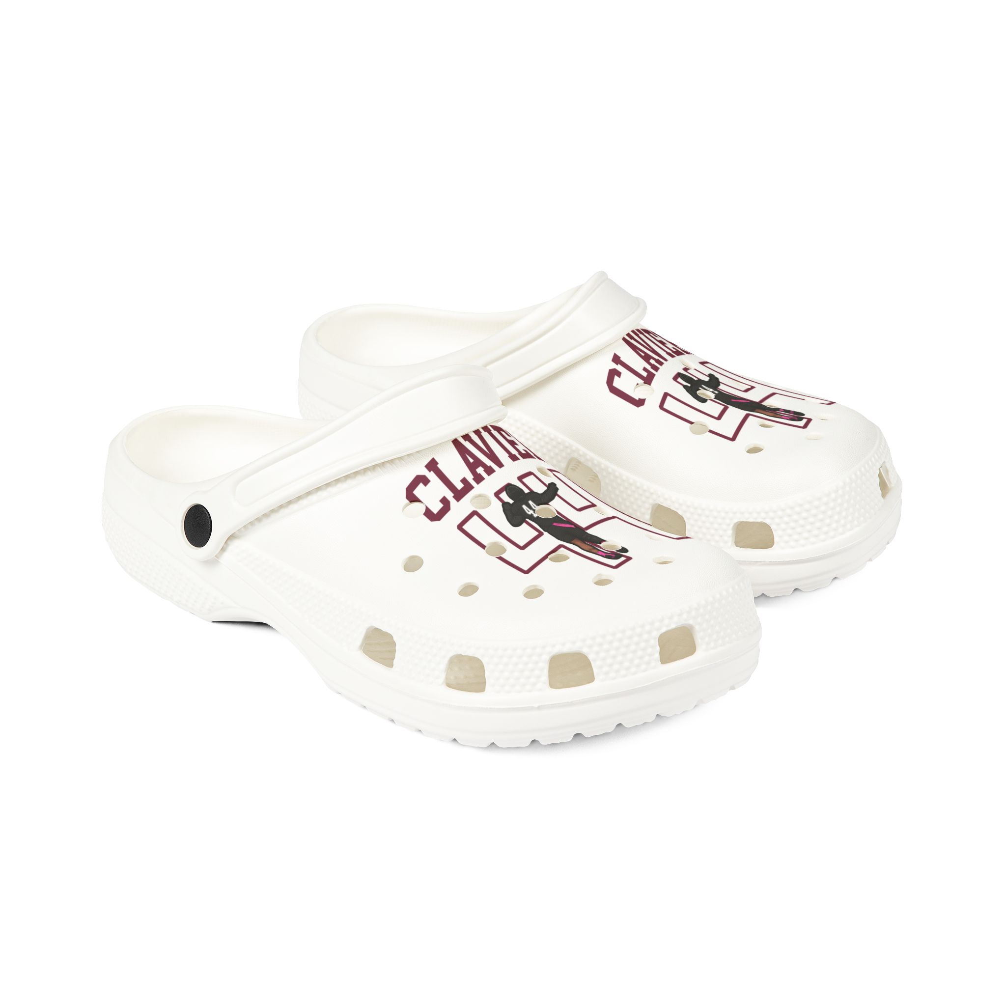 Rubber Clogs — character_shirsey in White