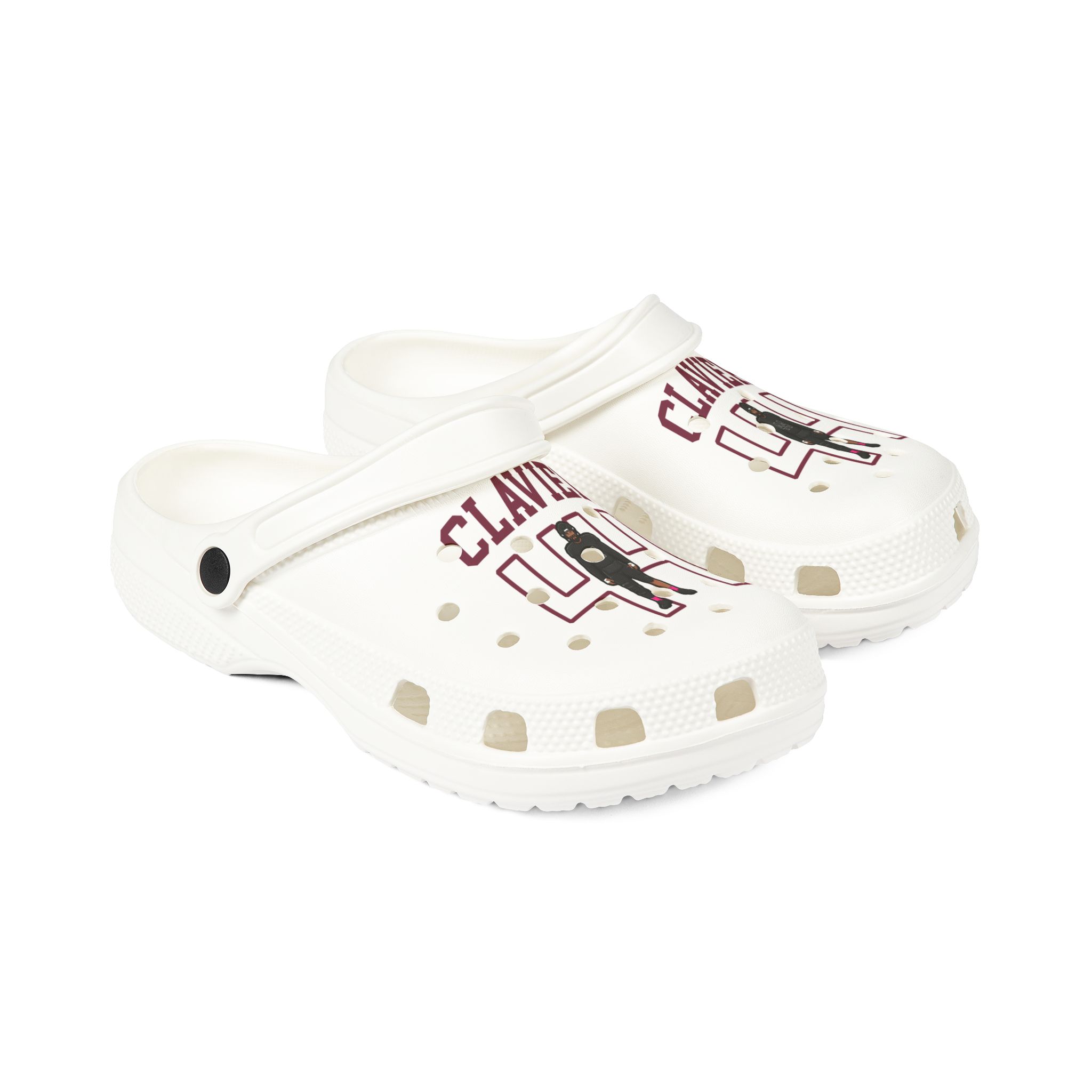 Rubber Clogs — character_shirsey in White