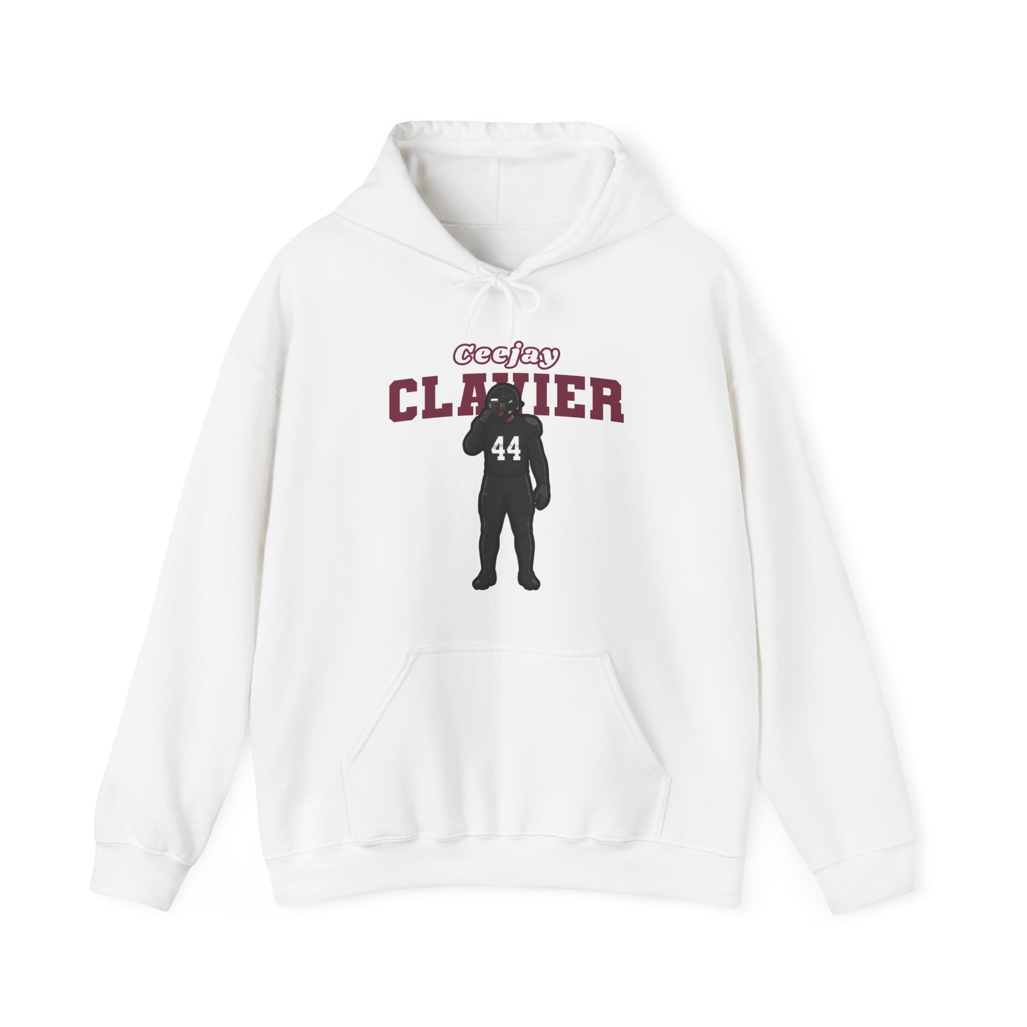 Hoodie — character_name_arch in White