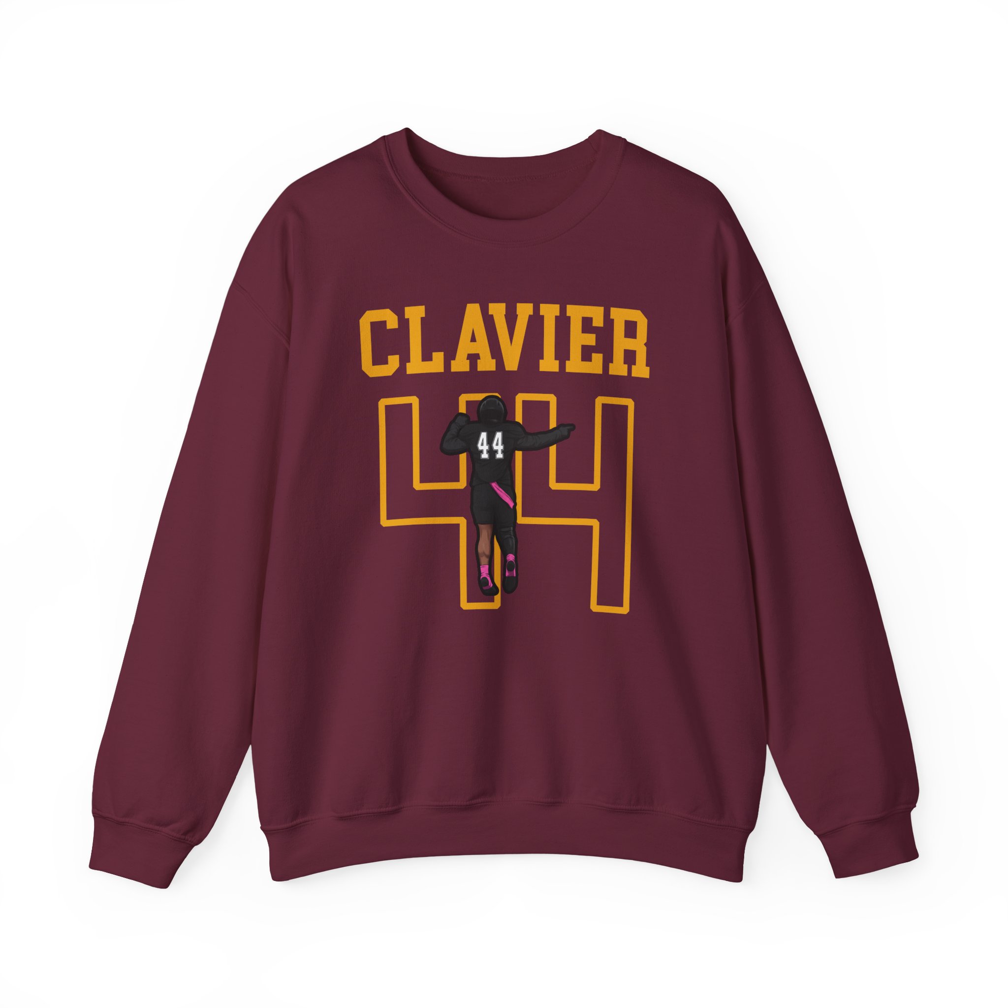 Crewneck Sweatshirt — character_shirsey in Maroon