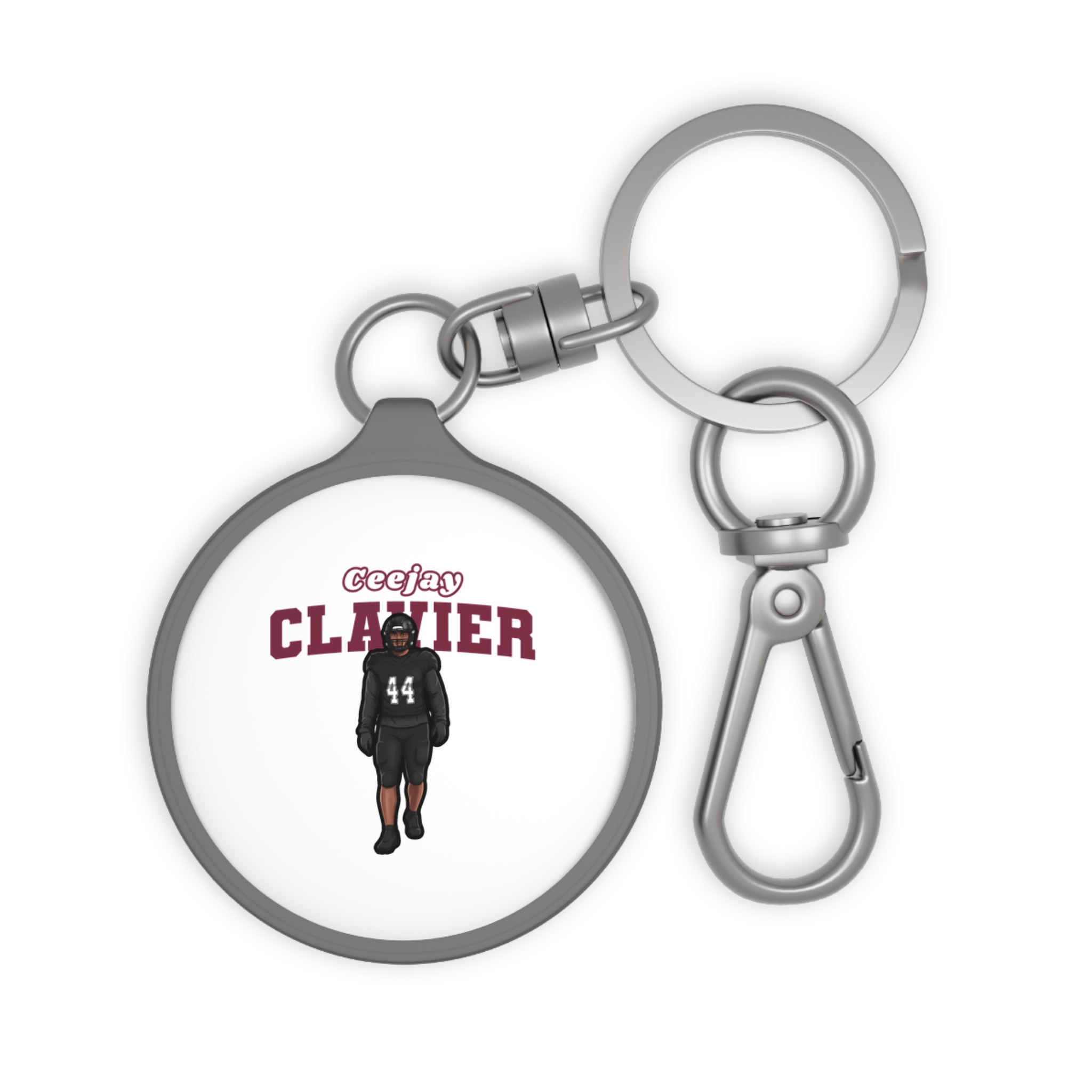 Keychain — character_name_arch in Grey