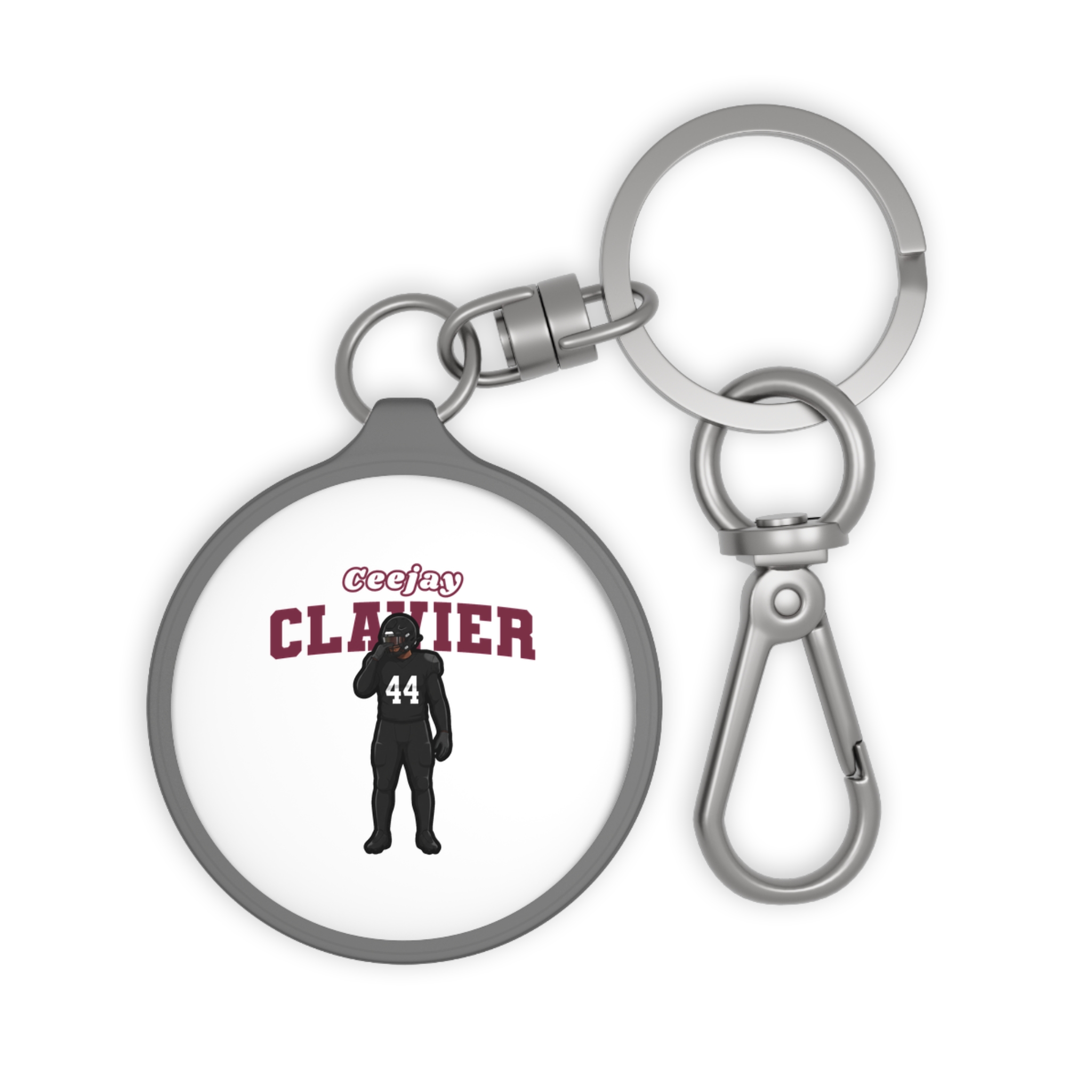 Keychain — character_name_arch in Grey