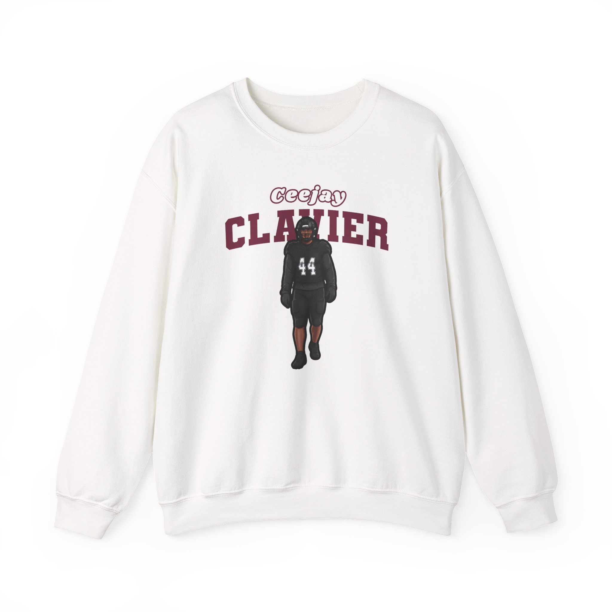 Crewneck Sweatshirt — character_name_arch in White