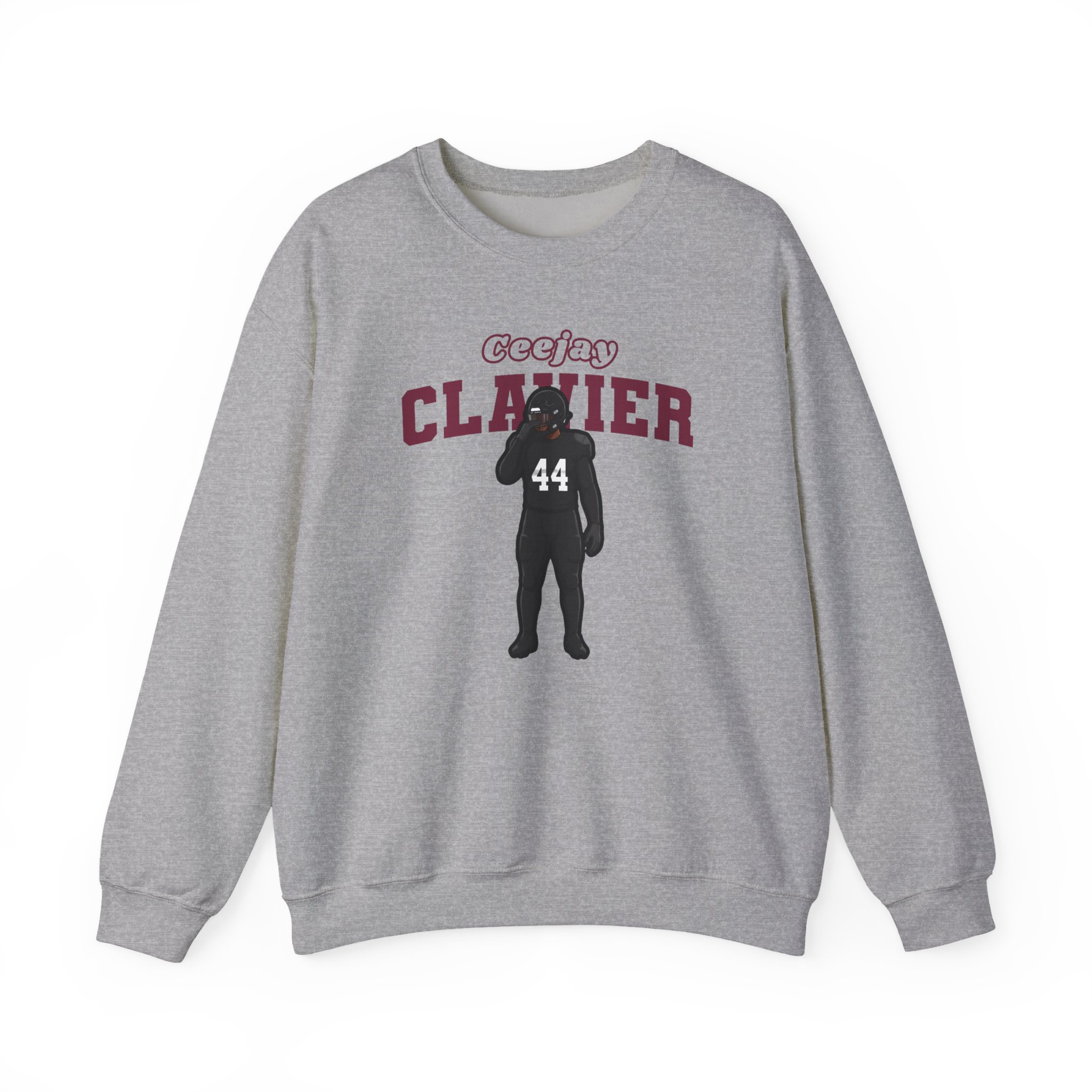 Crewneck Sweatshirt — character_name_arch in Grey